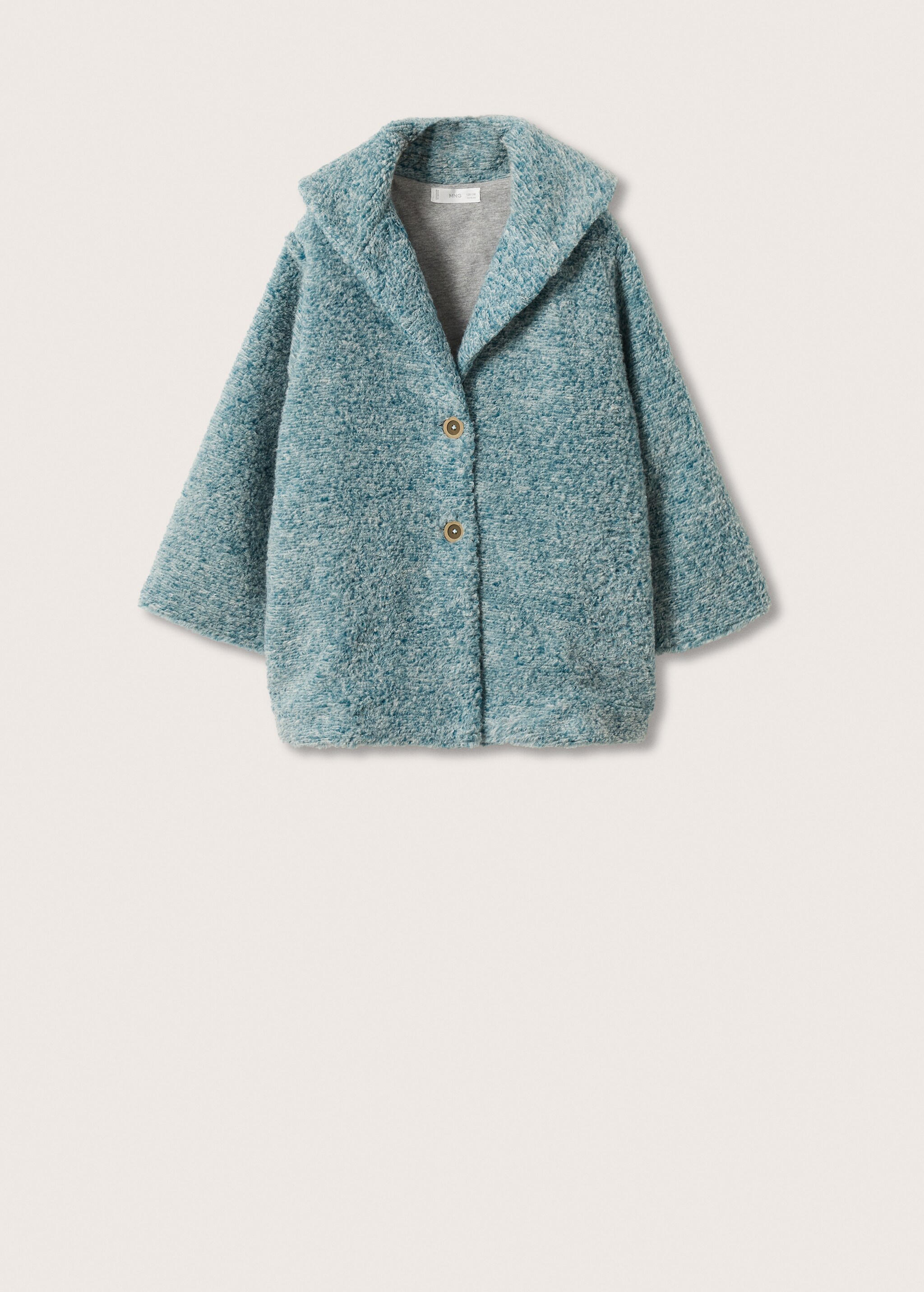 Fur bouclé wool coat - Article without model