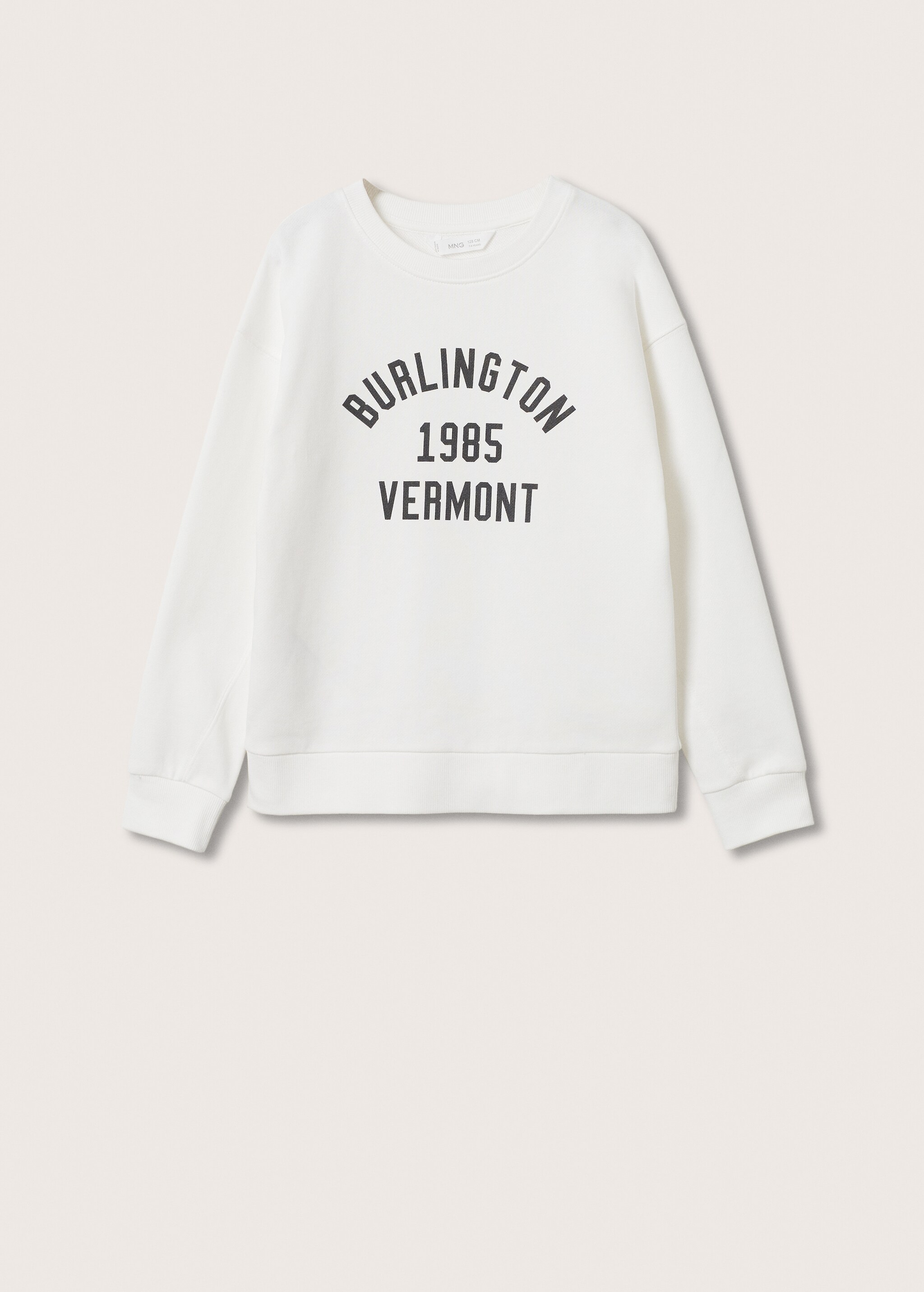Baumwoll-Sweatshirt mit Aufschrift - Artikel ohne Model