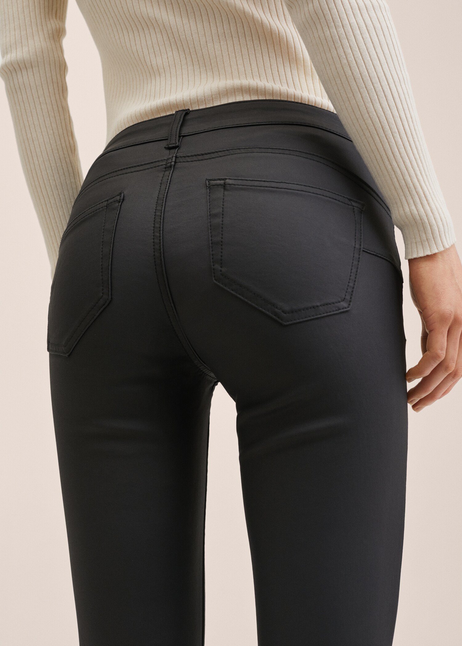 Džíny skinny push-up s povoskováním - Detail zboží 2