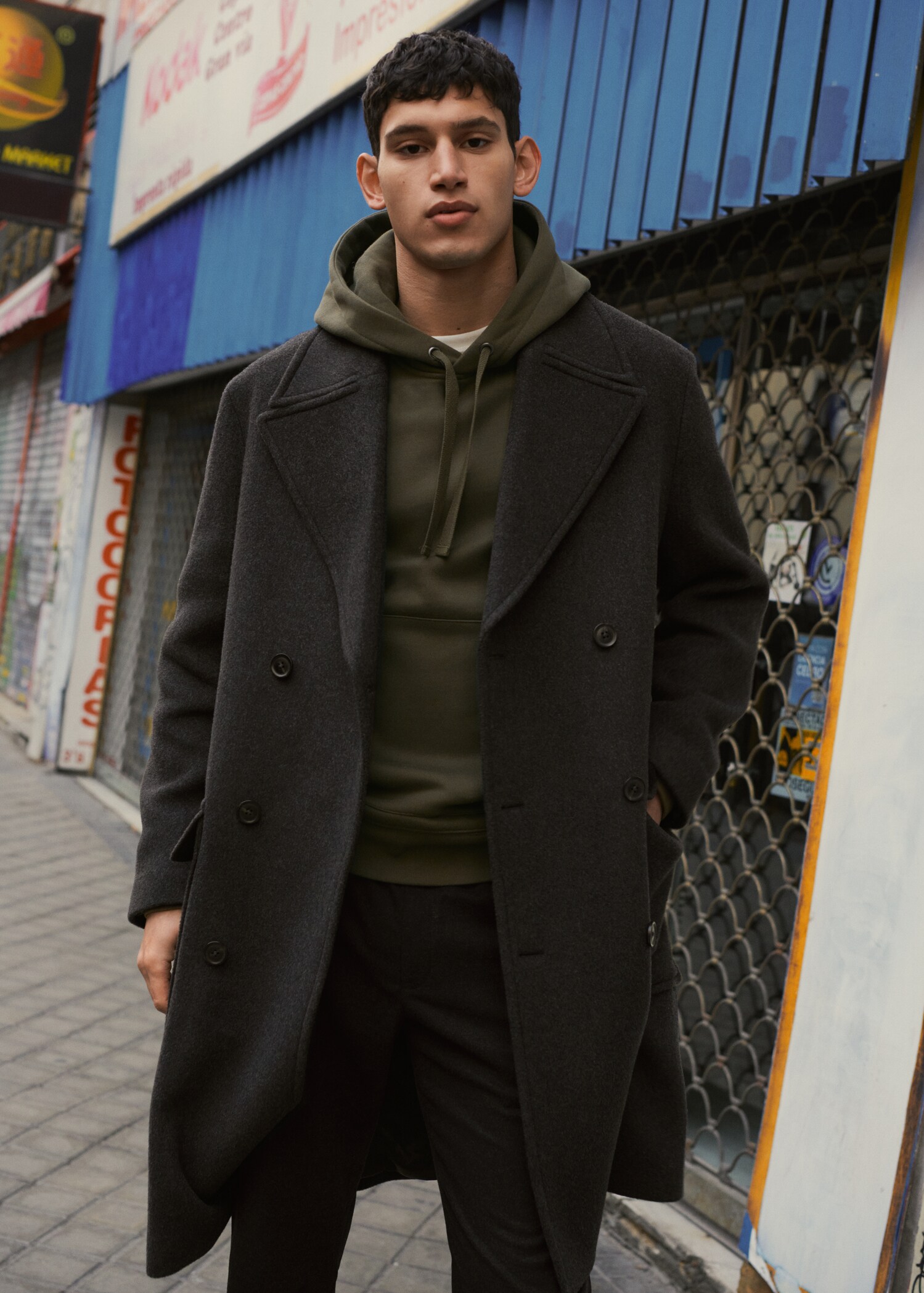 Recycled wool oversize coat - Details of the article 5