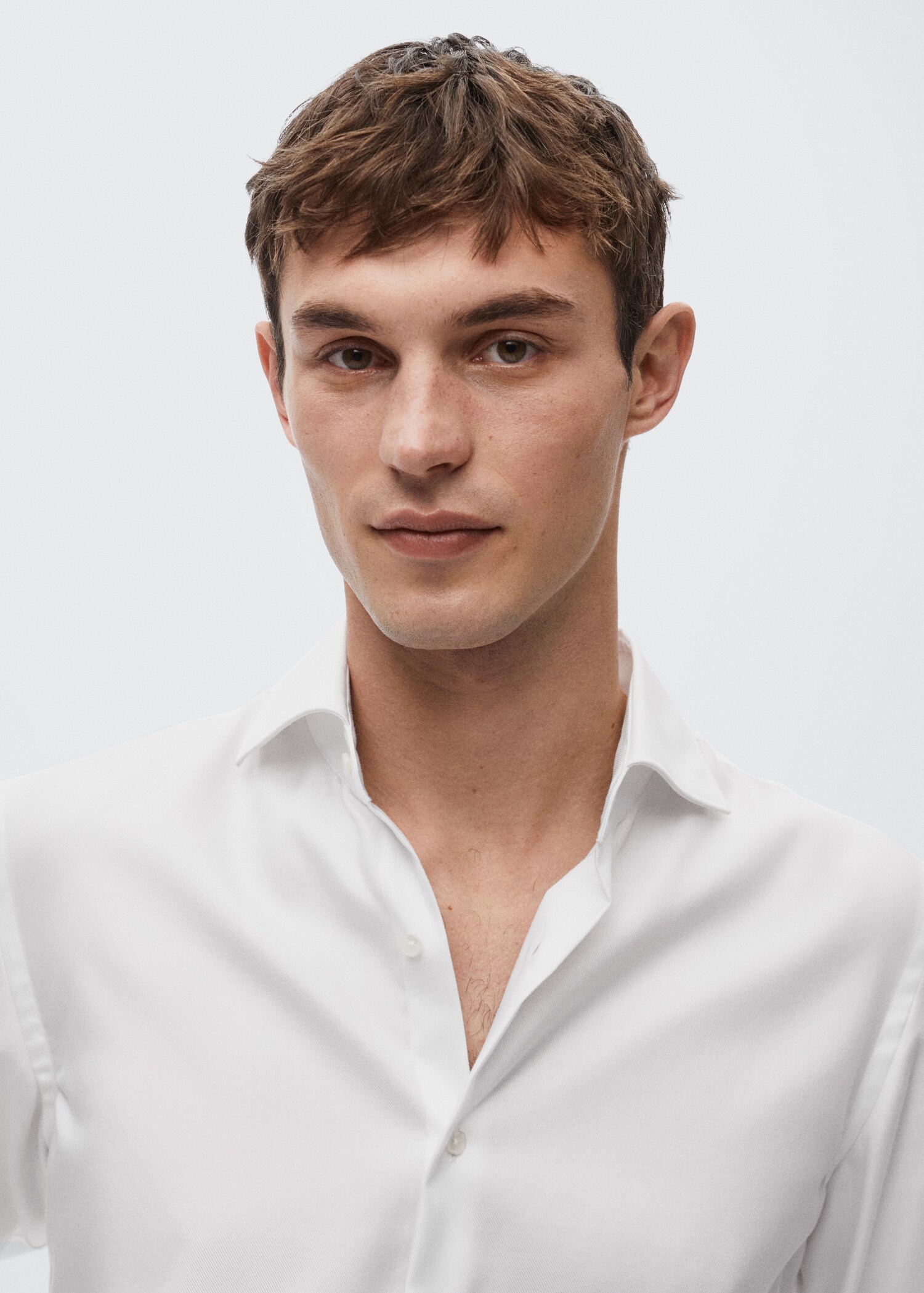 Camisa traje slim fit algodón - Detalle del artículo 1