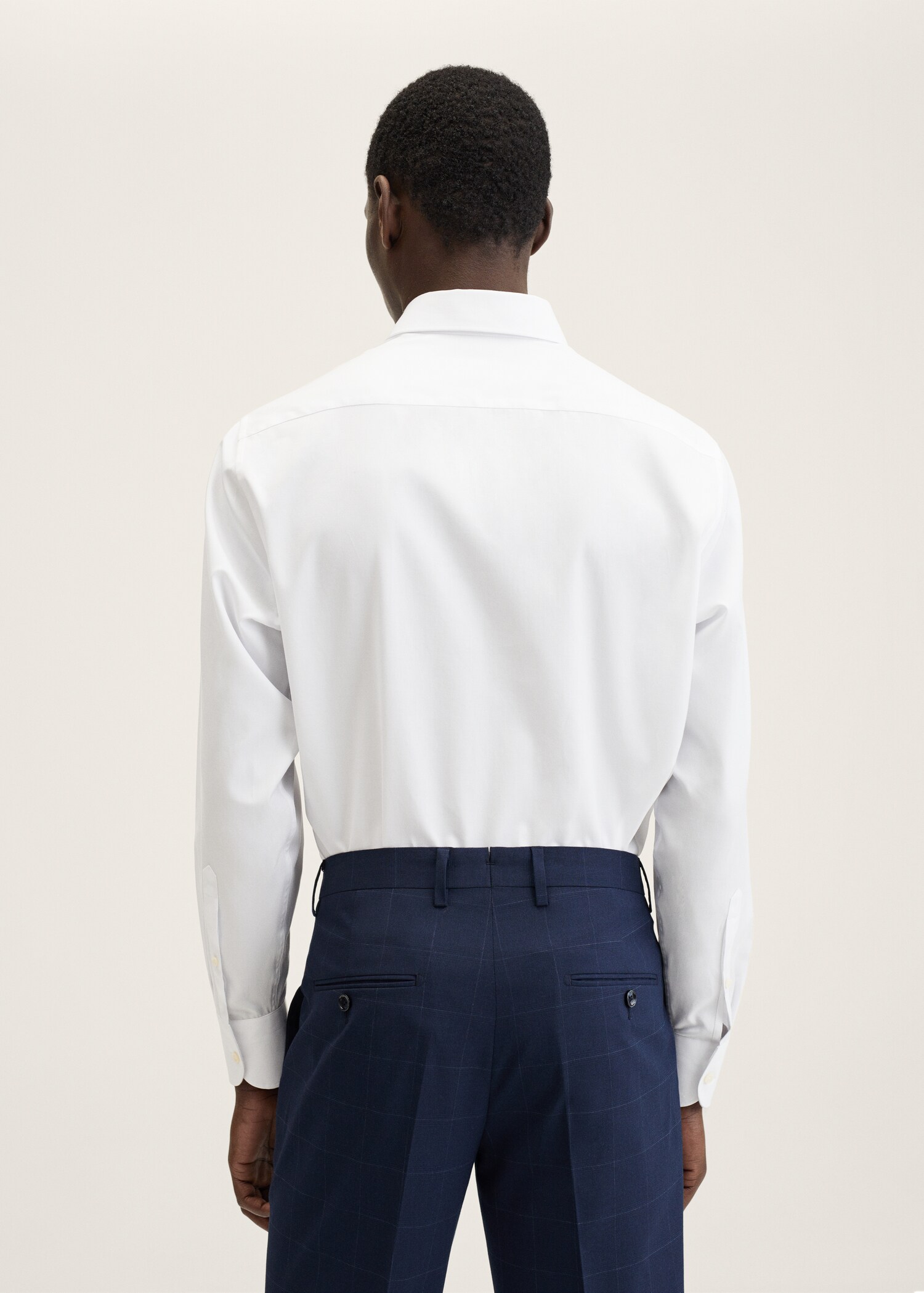 Camisa traje slim fit algodón - Reverso del artículo
