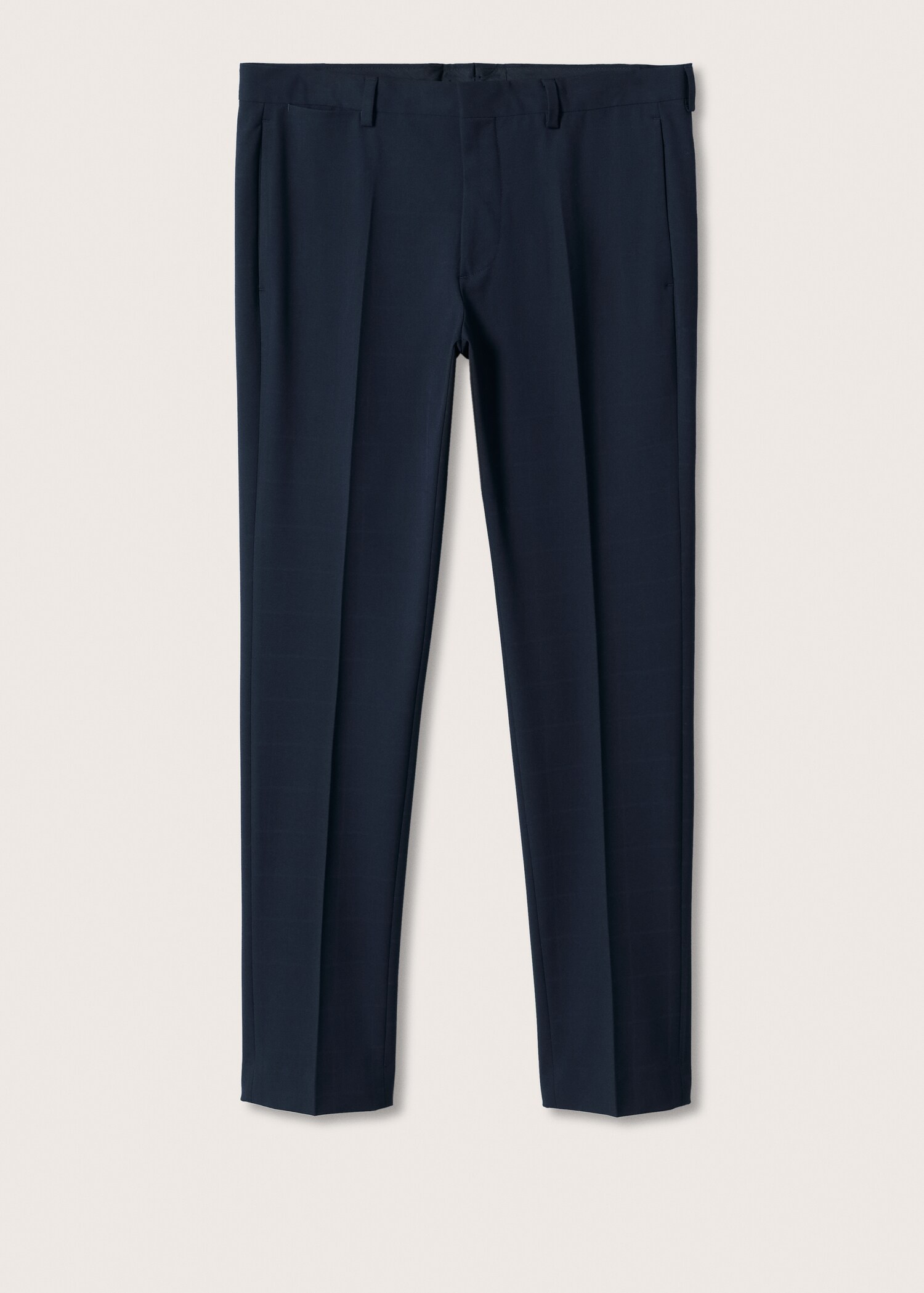 Super slim-fit Tailored check trousers - Article without model