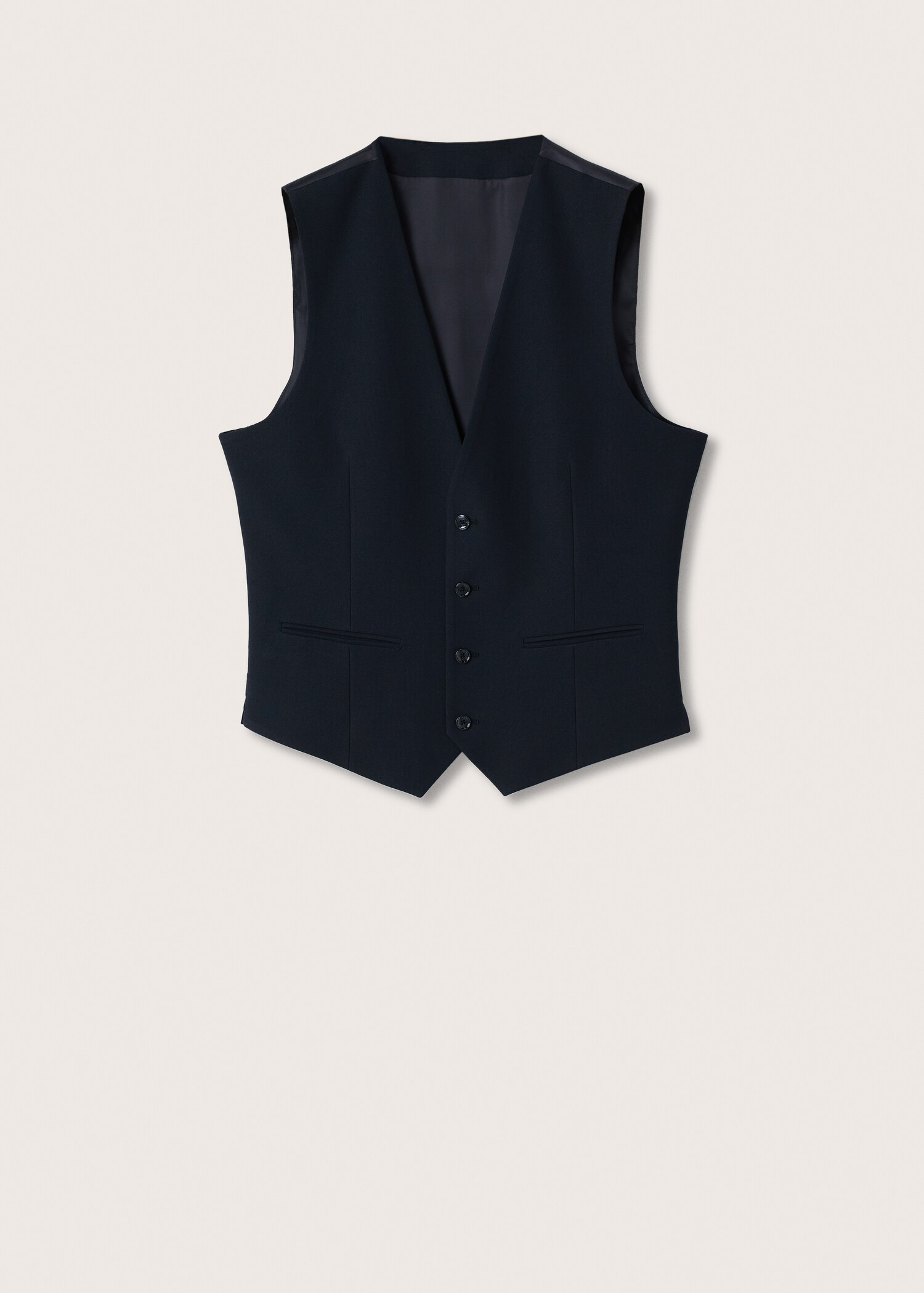 Super slim-fit suit waistcoat - Article without model