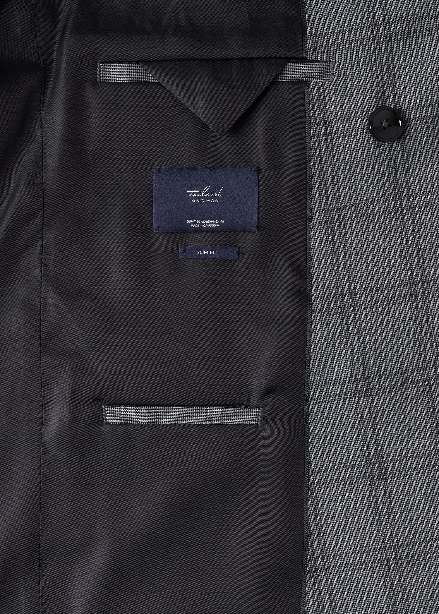 Americana traje slim fit cruzada cuadros - Detalle del artículo 8