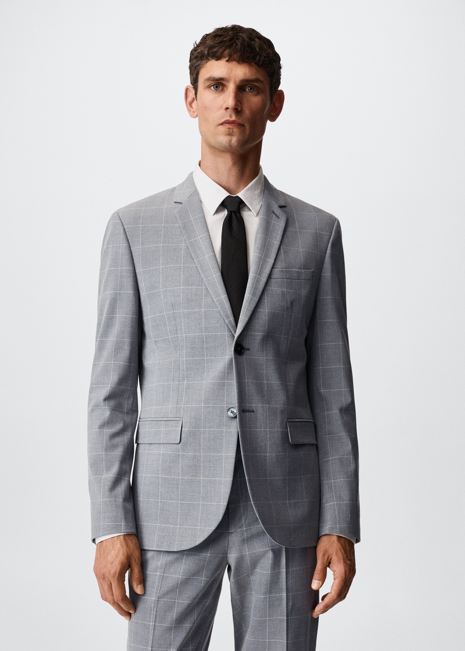 Super slim-fit Tailored check jacket - Medium plane