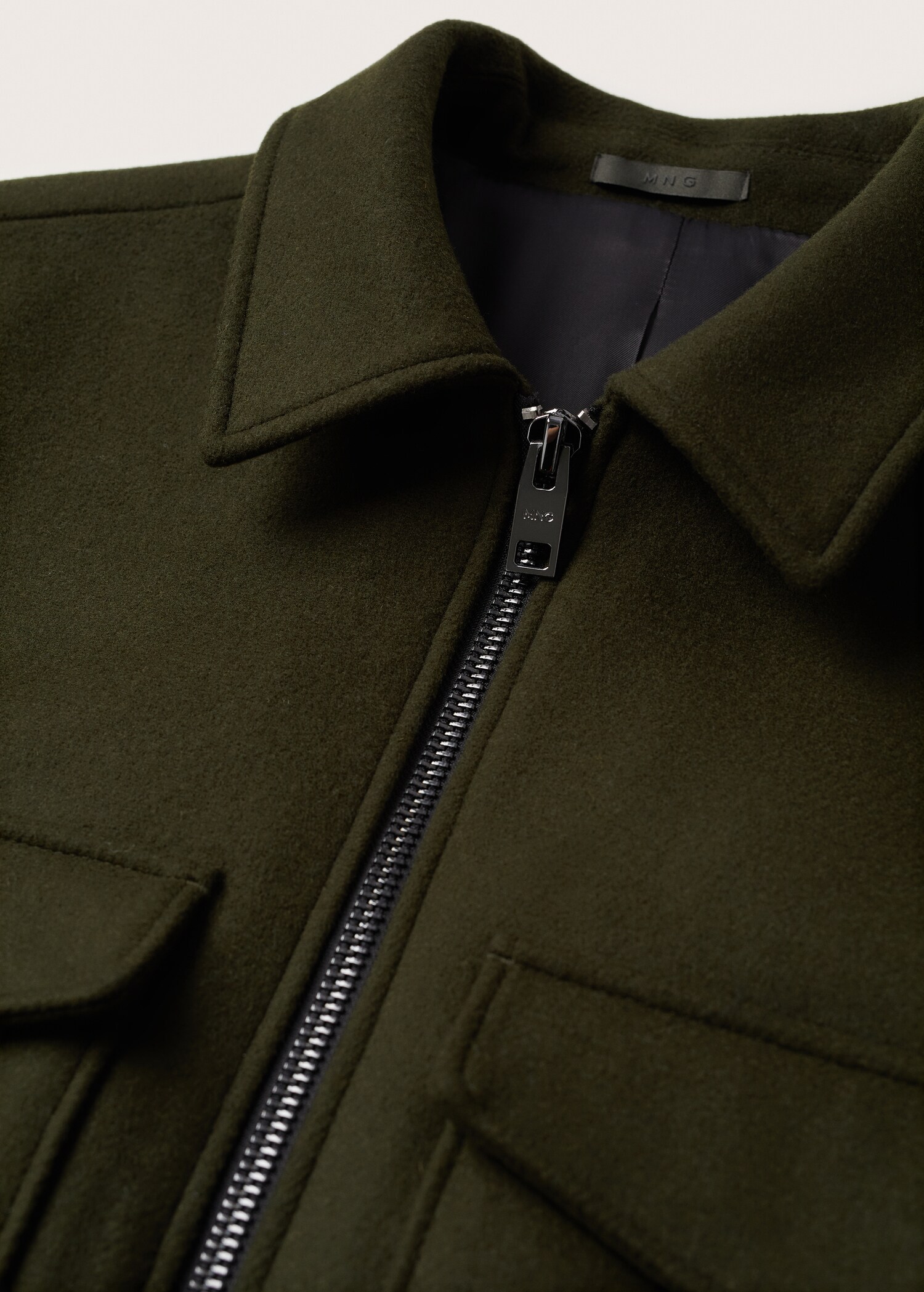 Vlněný kabátek s kapsami - Detail zboží 7