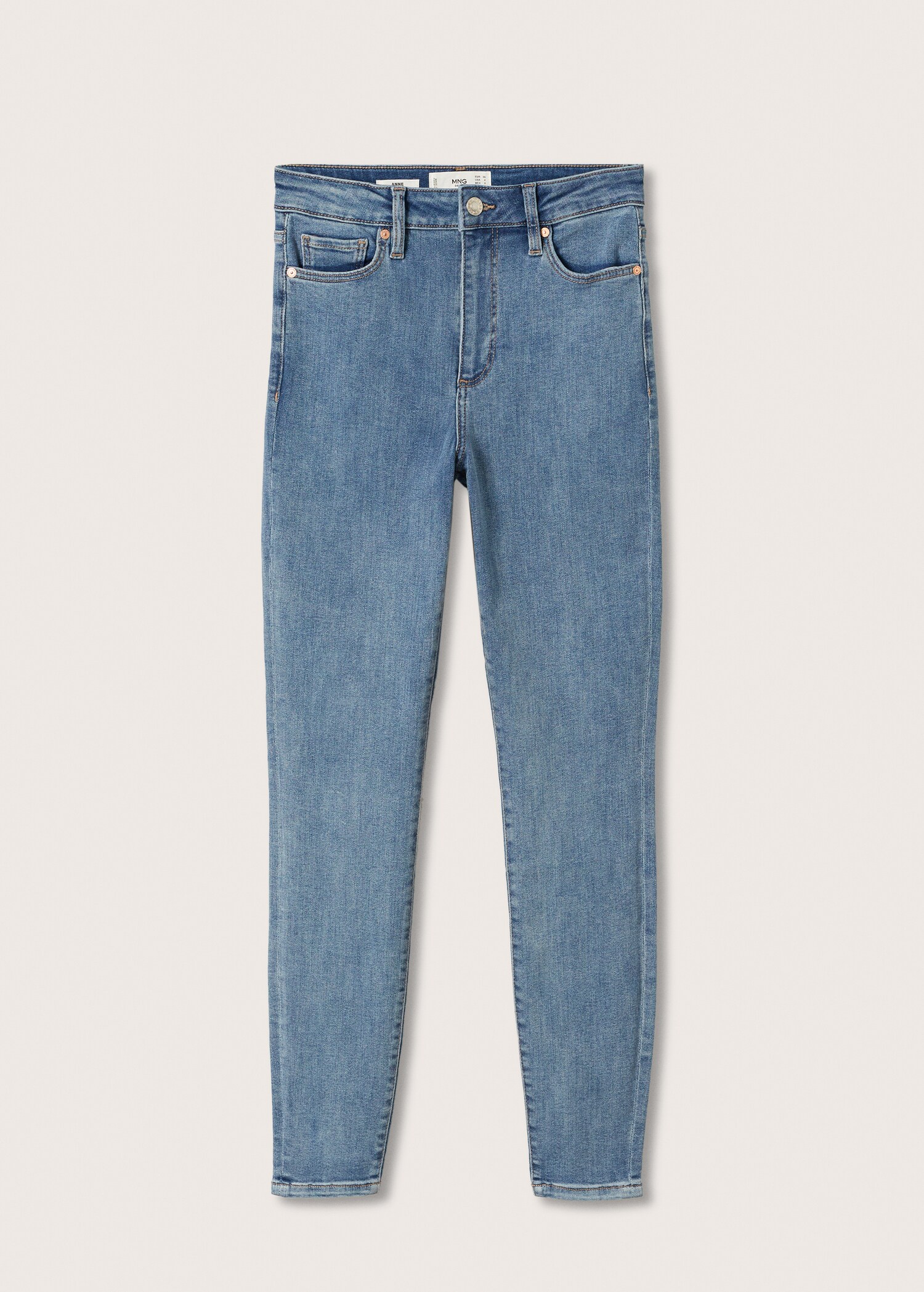 Jeans skinny tiro alto  - Artículo sin modelo