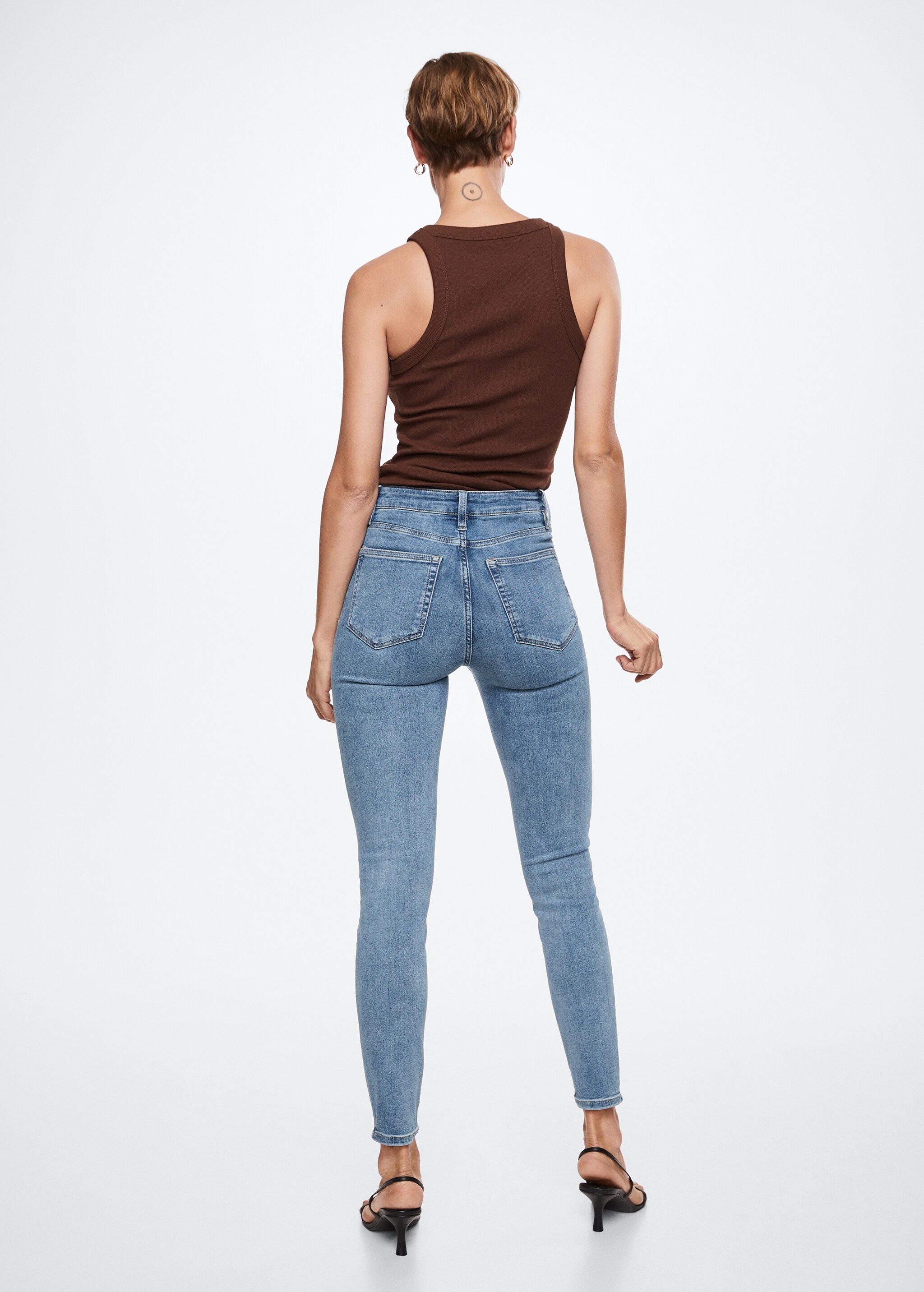 High-rise skinny jeans - Reverse of the article