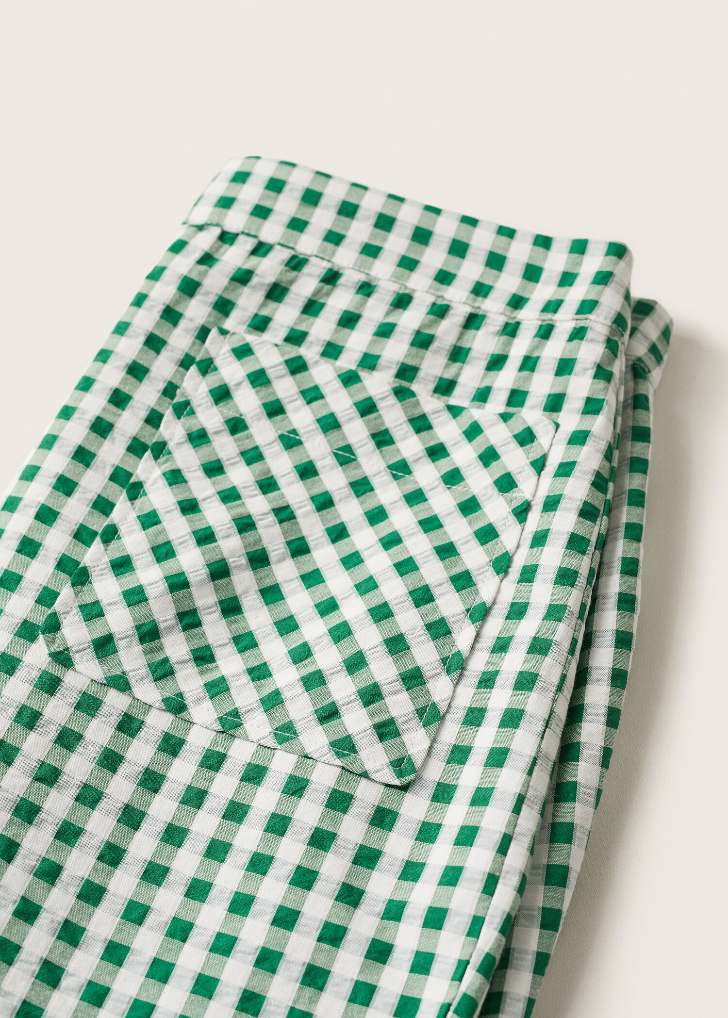 Pantalón recto cuadros - Detalle del artículo 8