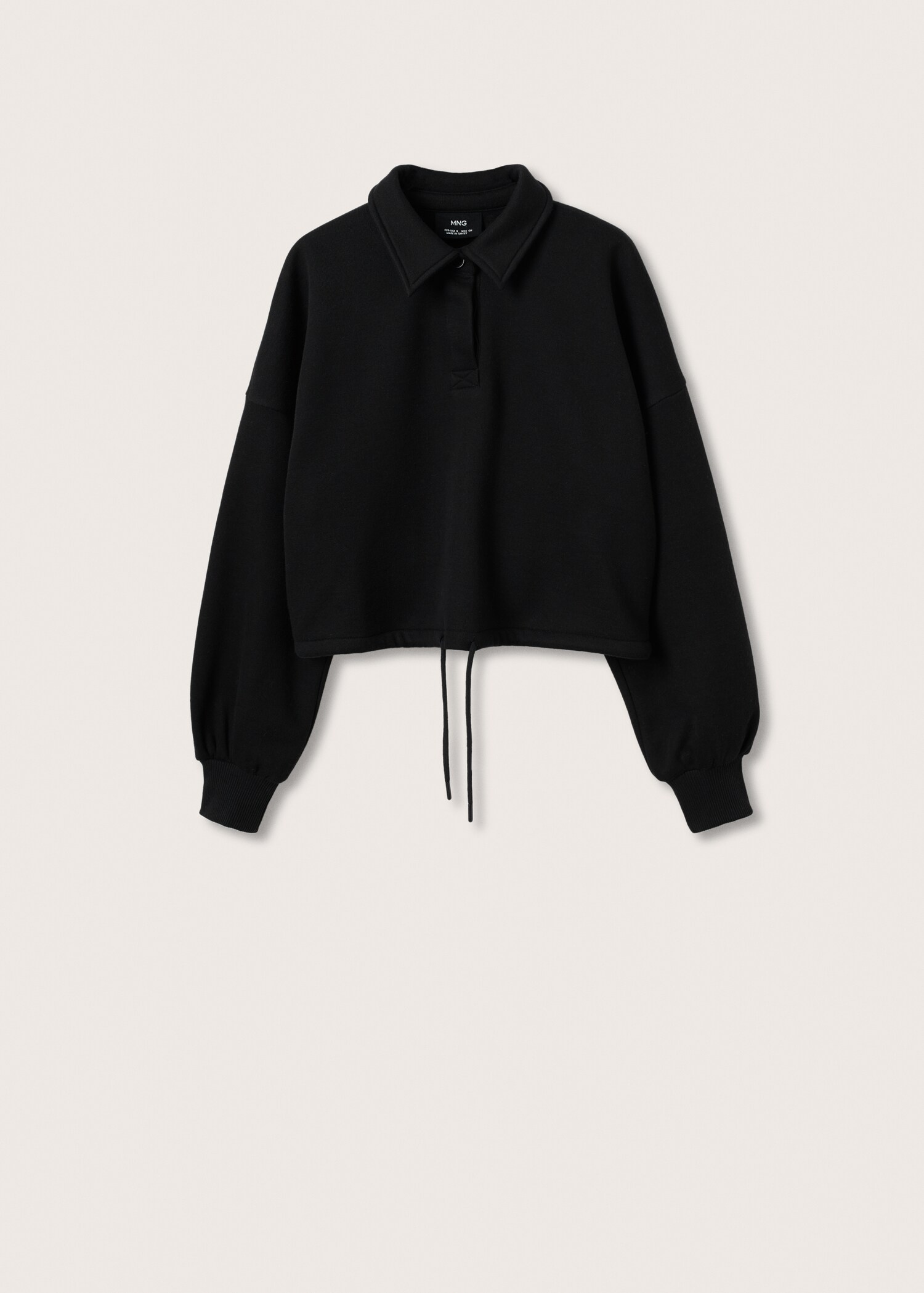 Sudadera crop algodón - Artículo sin modelo
