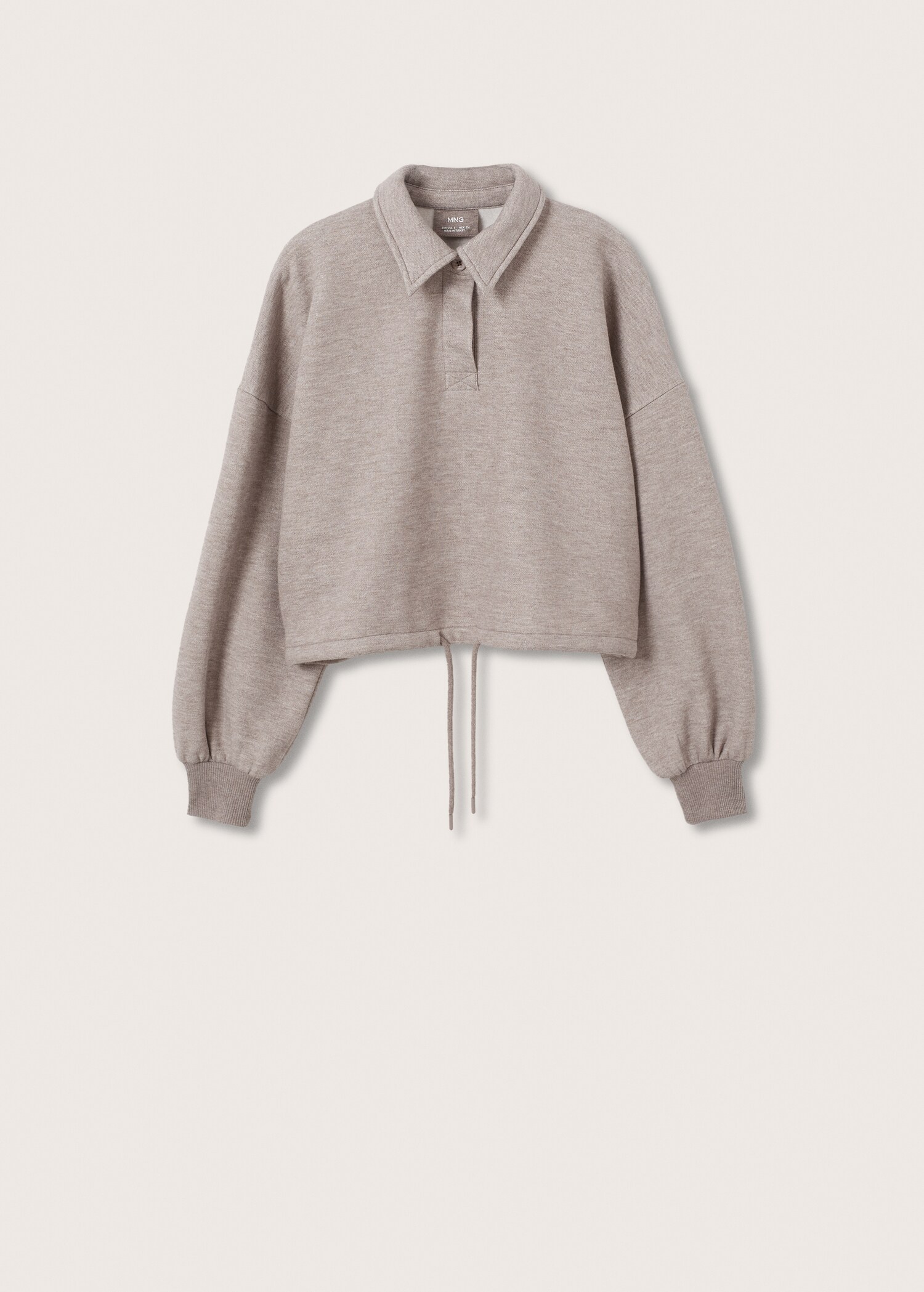 Sudadera crop algodón - Artículo sin modelo