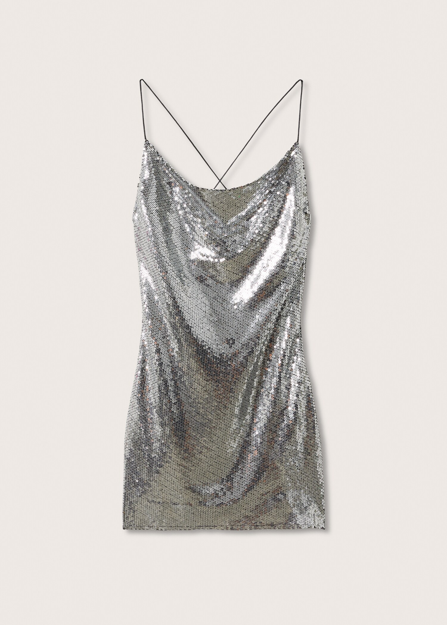 Robe cache-cœur paillettes - Article sans modèle