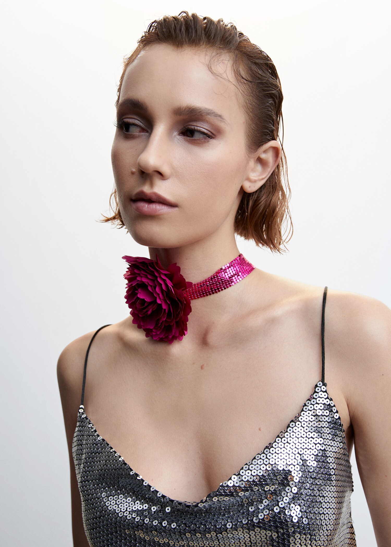 Robe cache-cœur paillettes - Détail de l'article 1