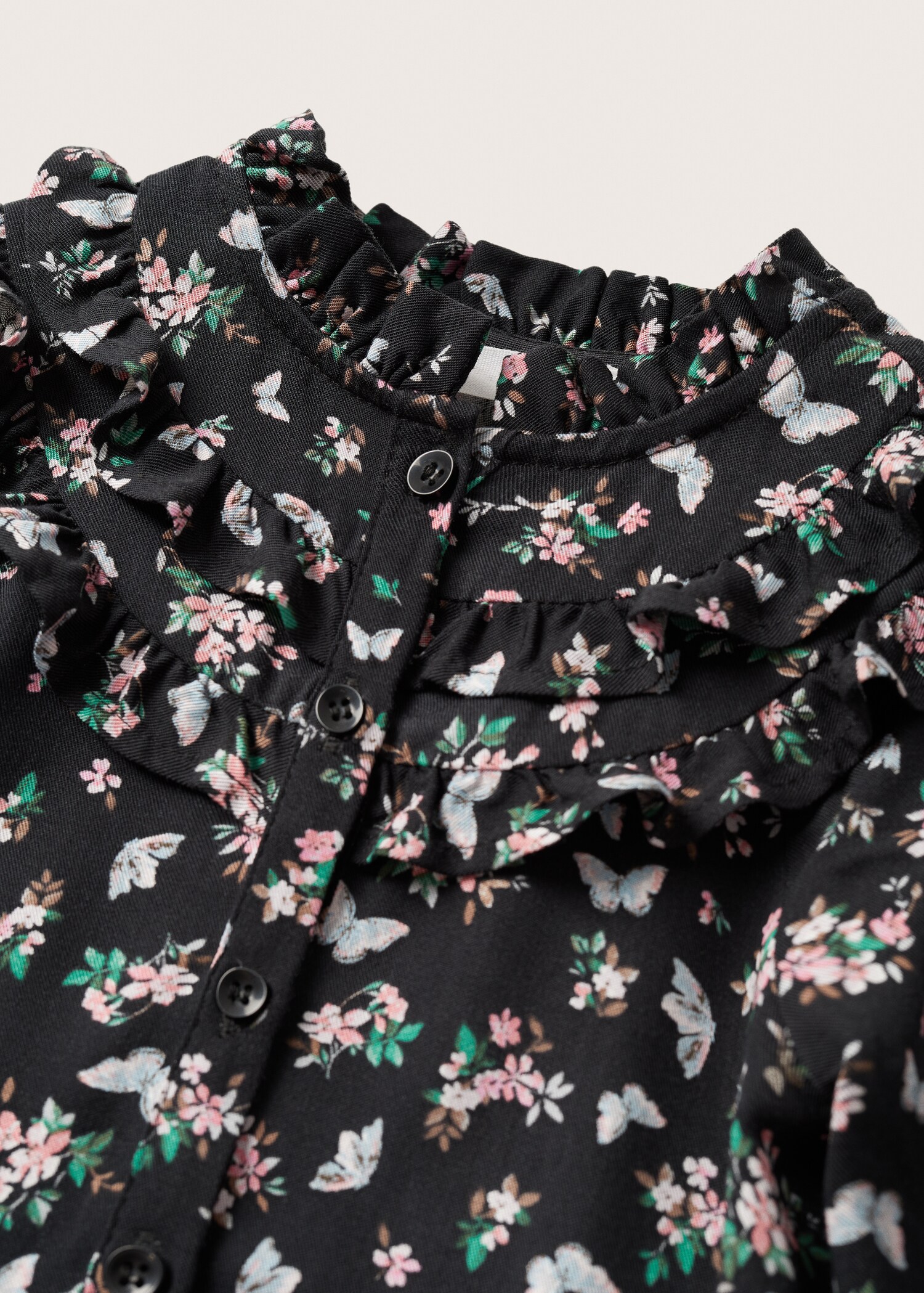 Butterfly print dress - Details of the article 8