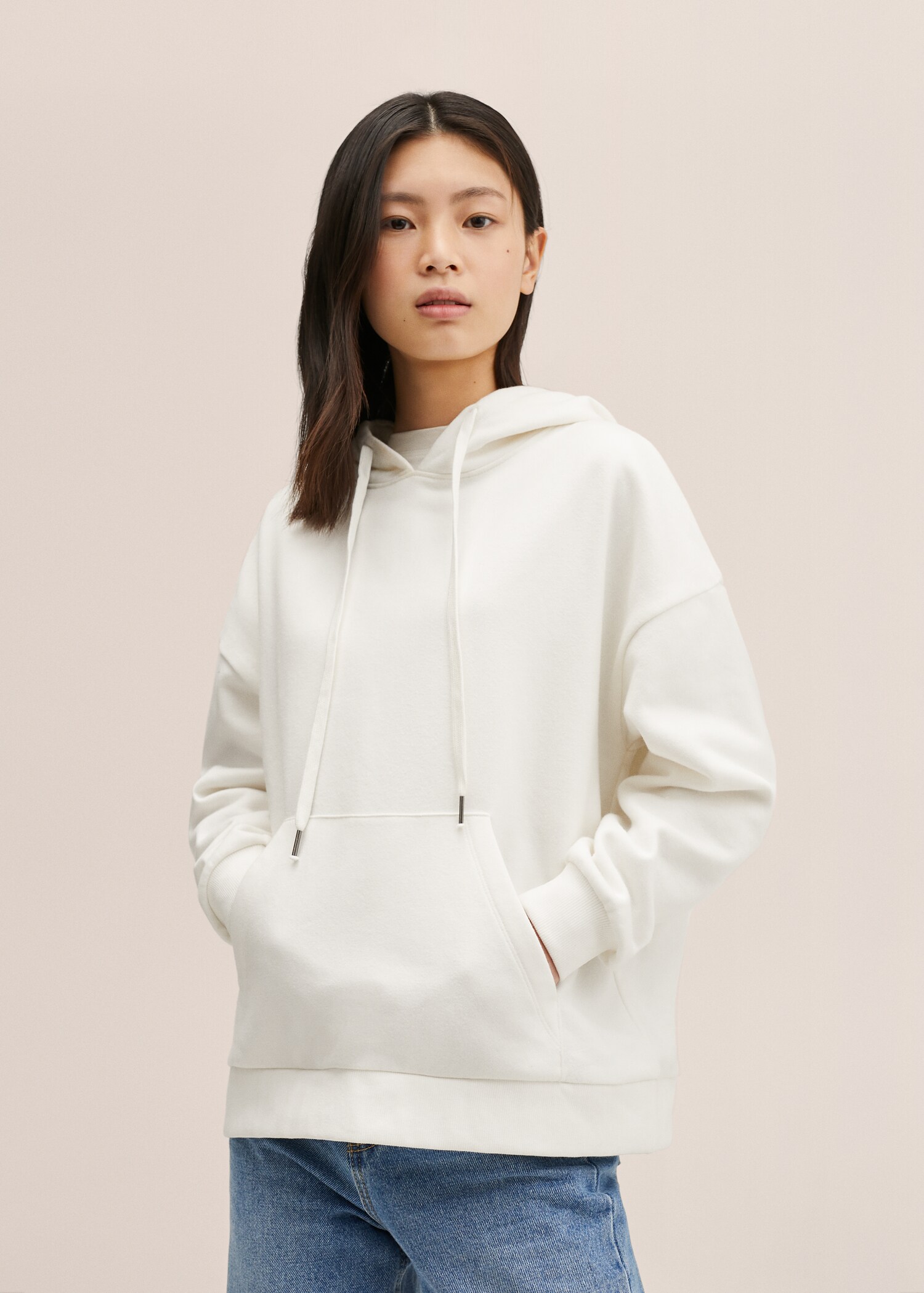 Sudadera oversize capucha - Plano medio