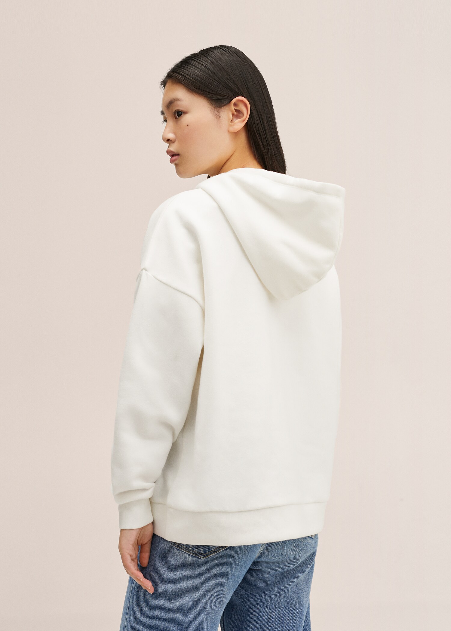 Sudadera oversize capucha - Reverso del artículo