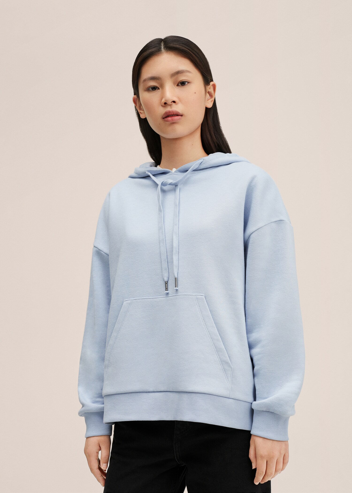 Sudadera oversize capucha - Plano medio