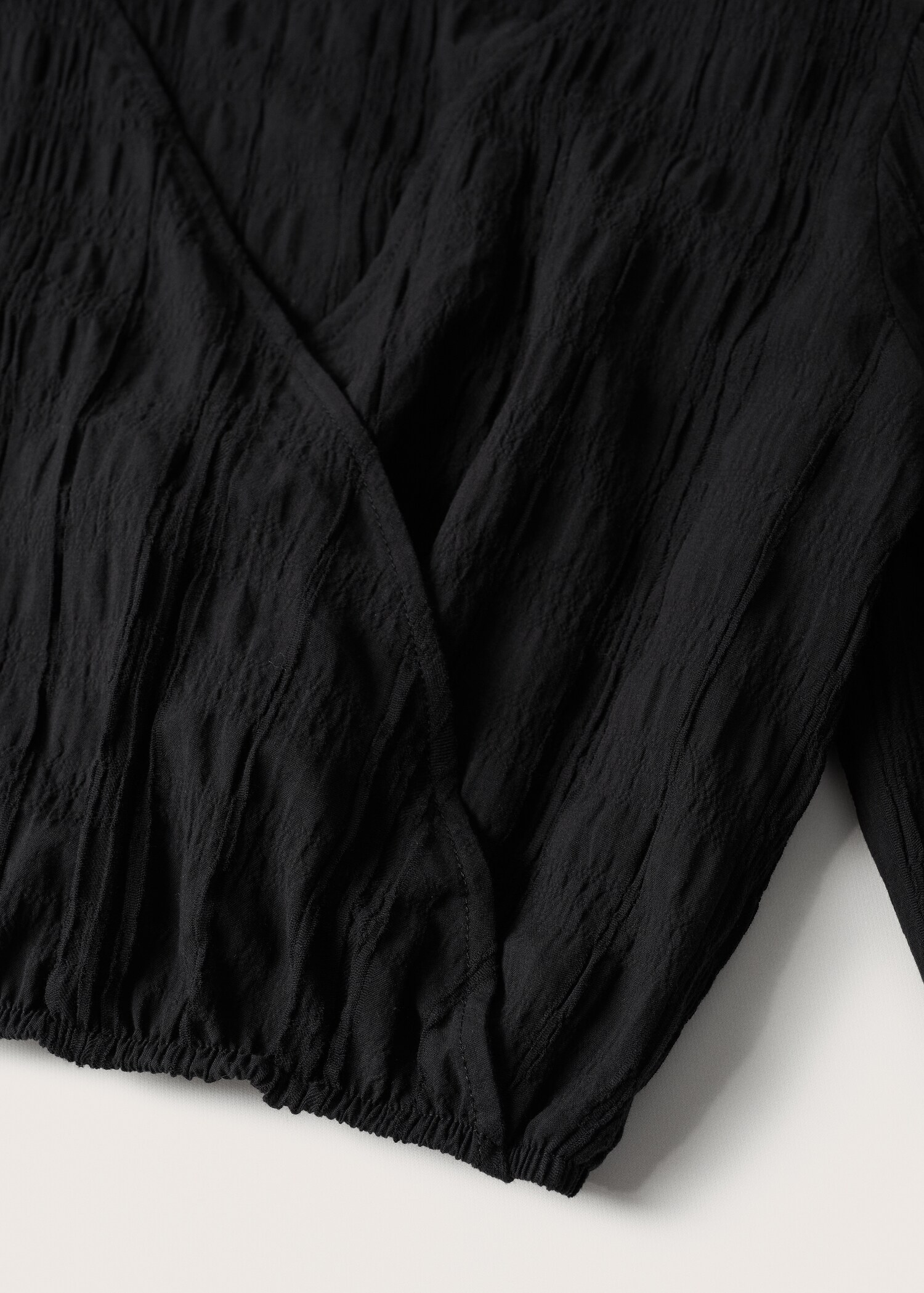 Teksturirana pamučna bluza - Detalji artikla 8
