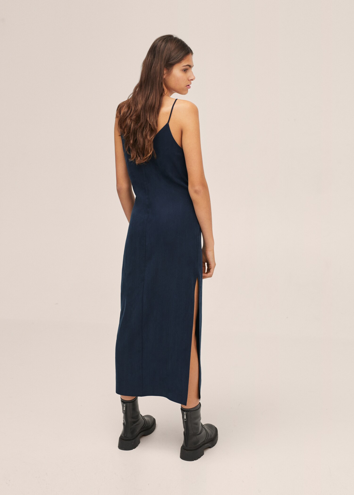 Lyocell slip dress - Reverse of the article