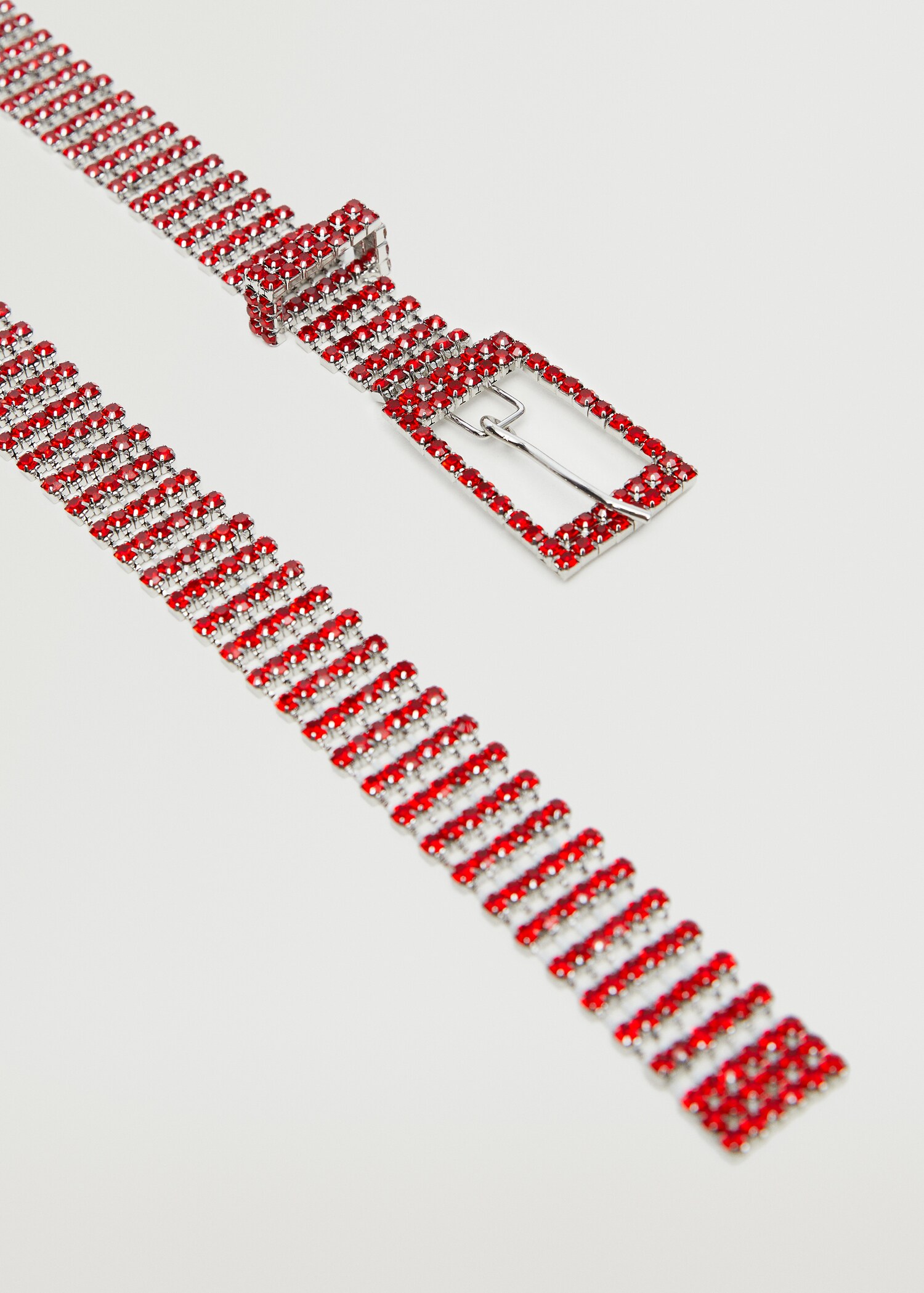 Glossed-effect appliqué belt - Medium plane