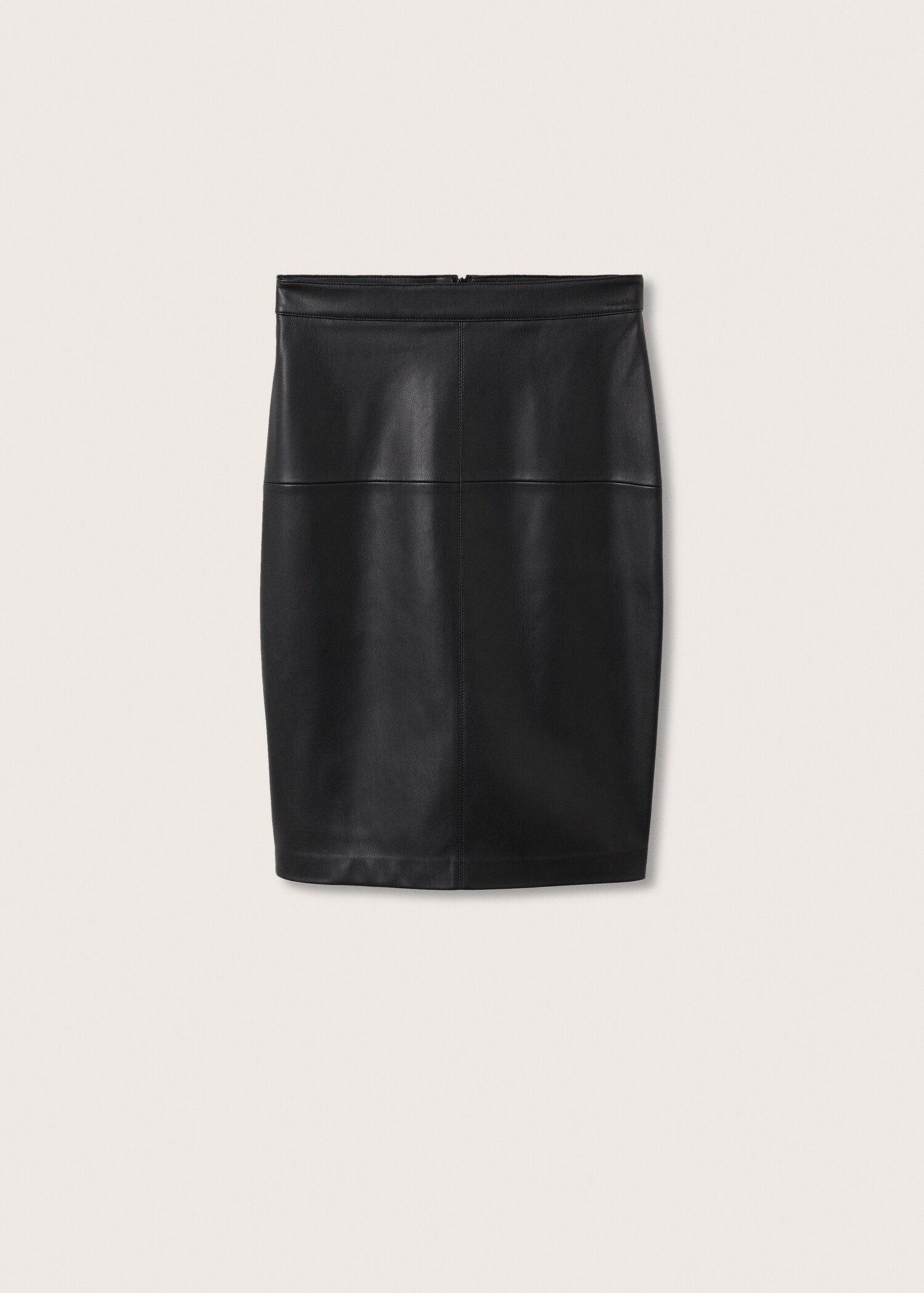Leather-effect cut-out skirt - Article without model