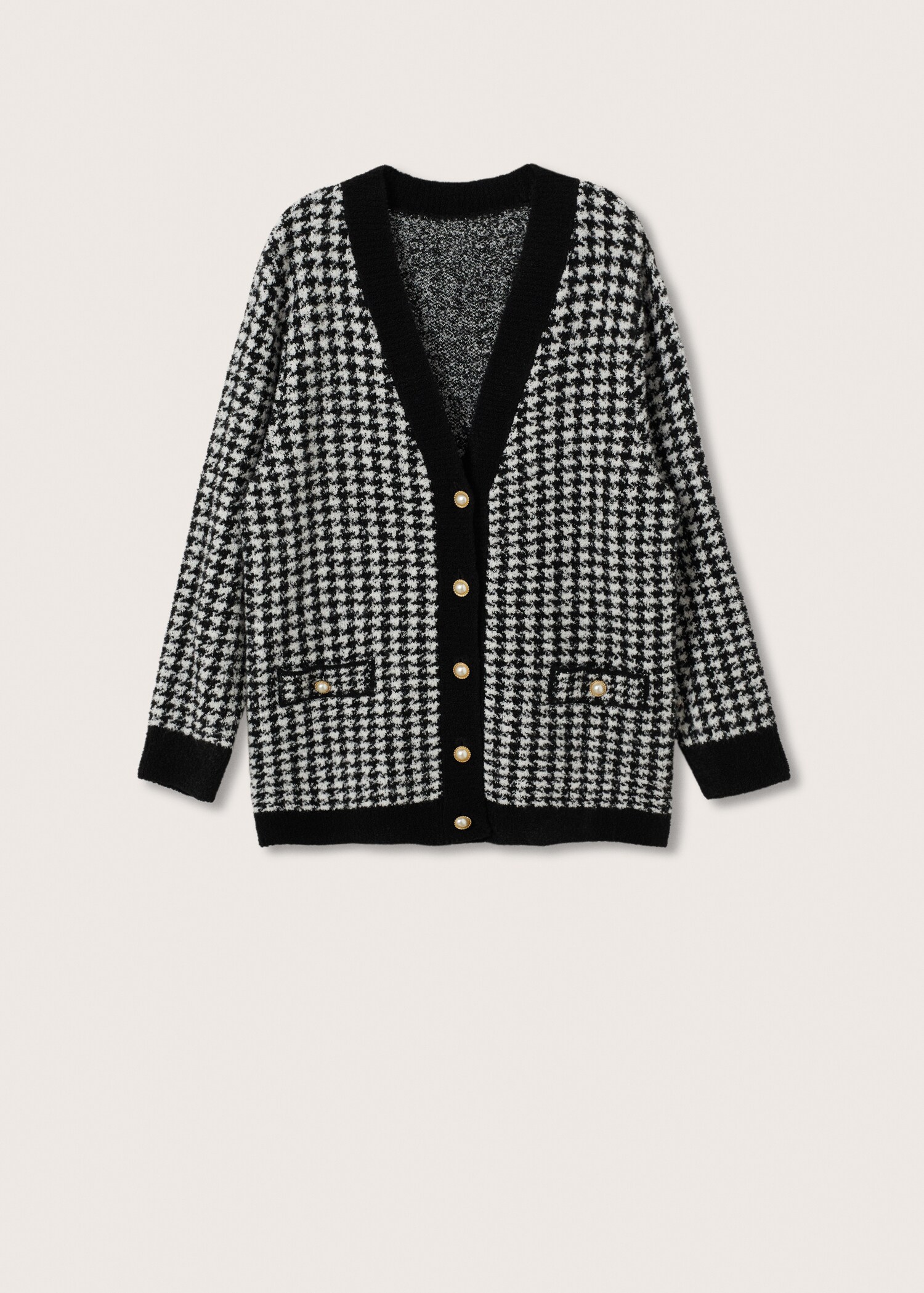 Cárdigan tweed cuadros - Artículo sin modelo