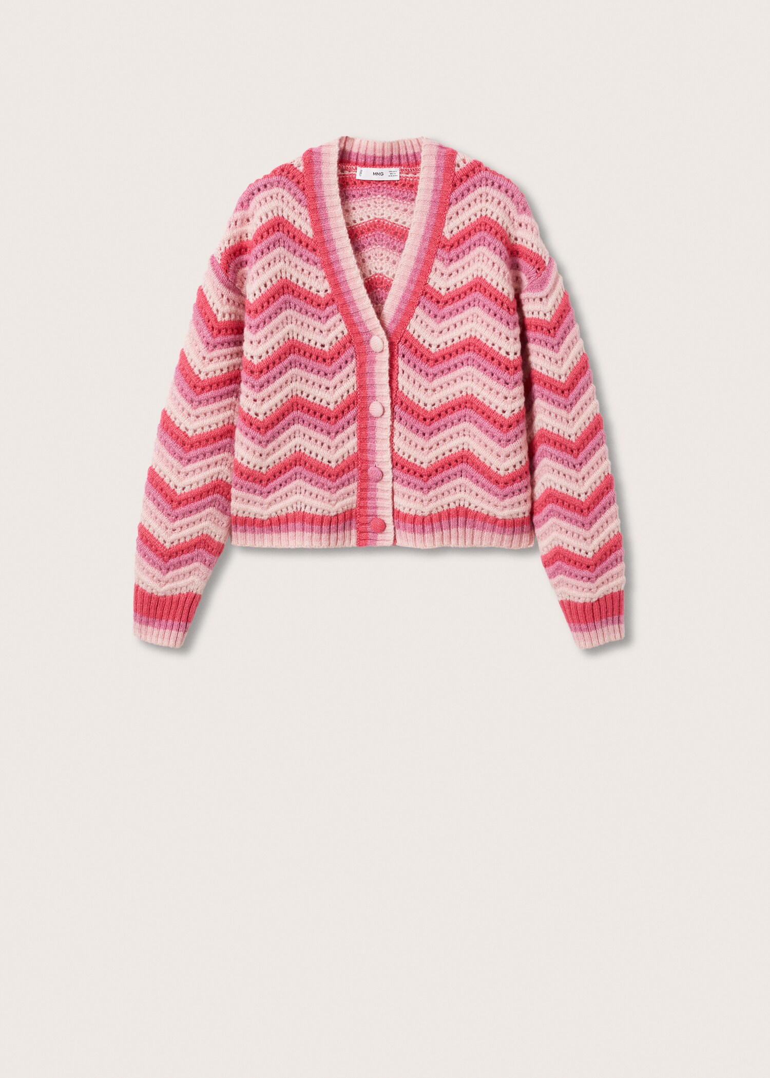 Cardigan de malha multicolor - Artigo sem modelo