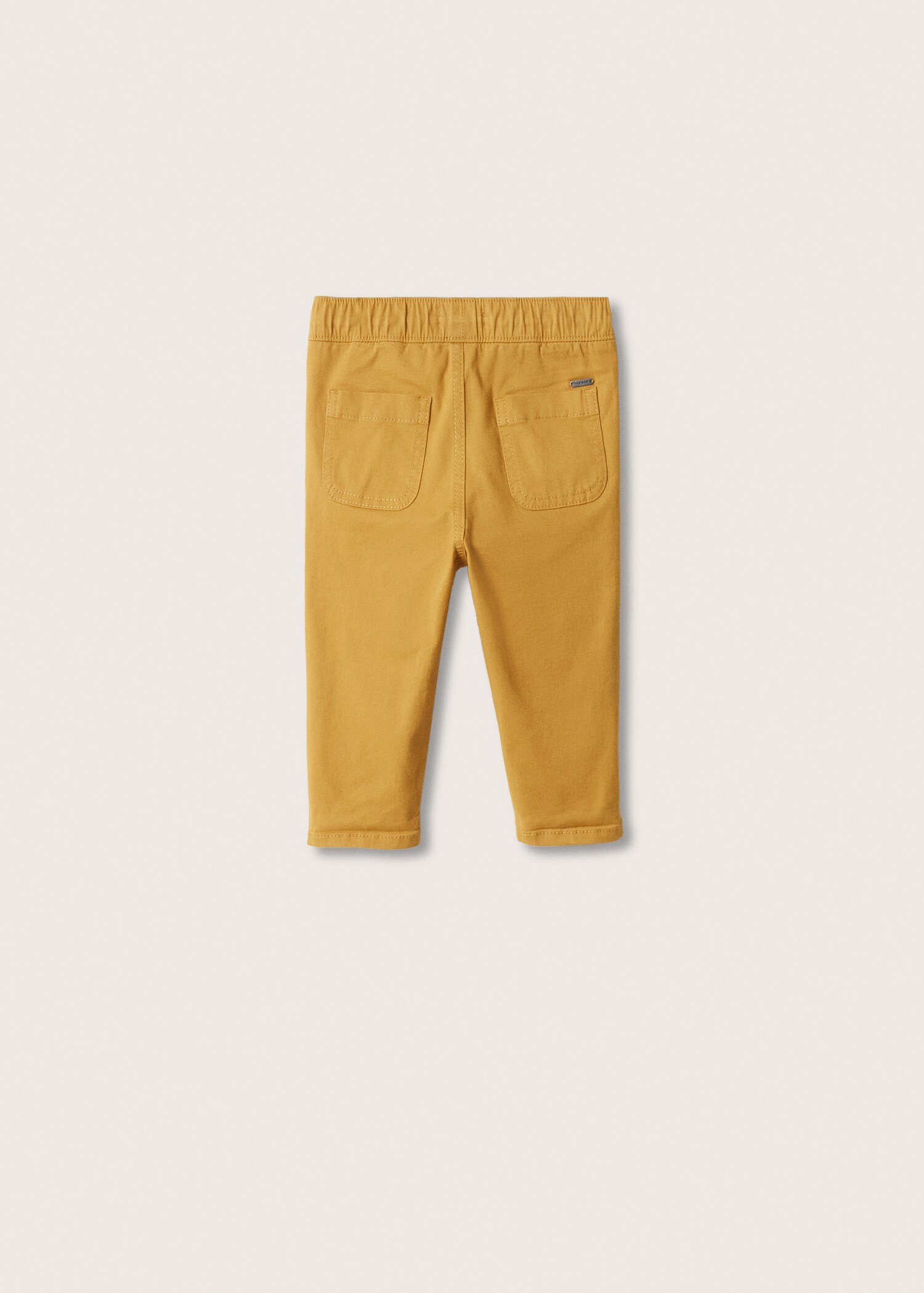 Straight-fit trousers with elastic waist - Reverse of the article