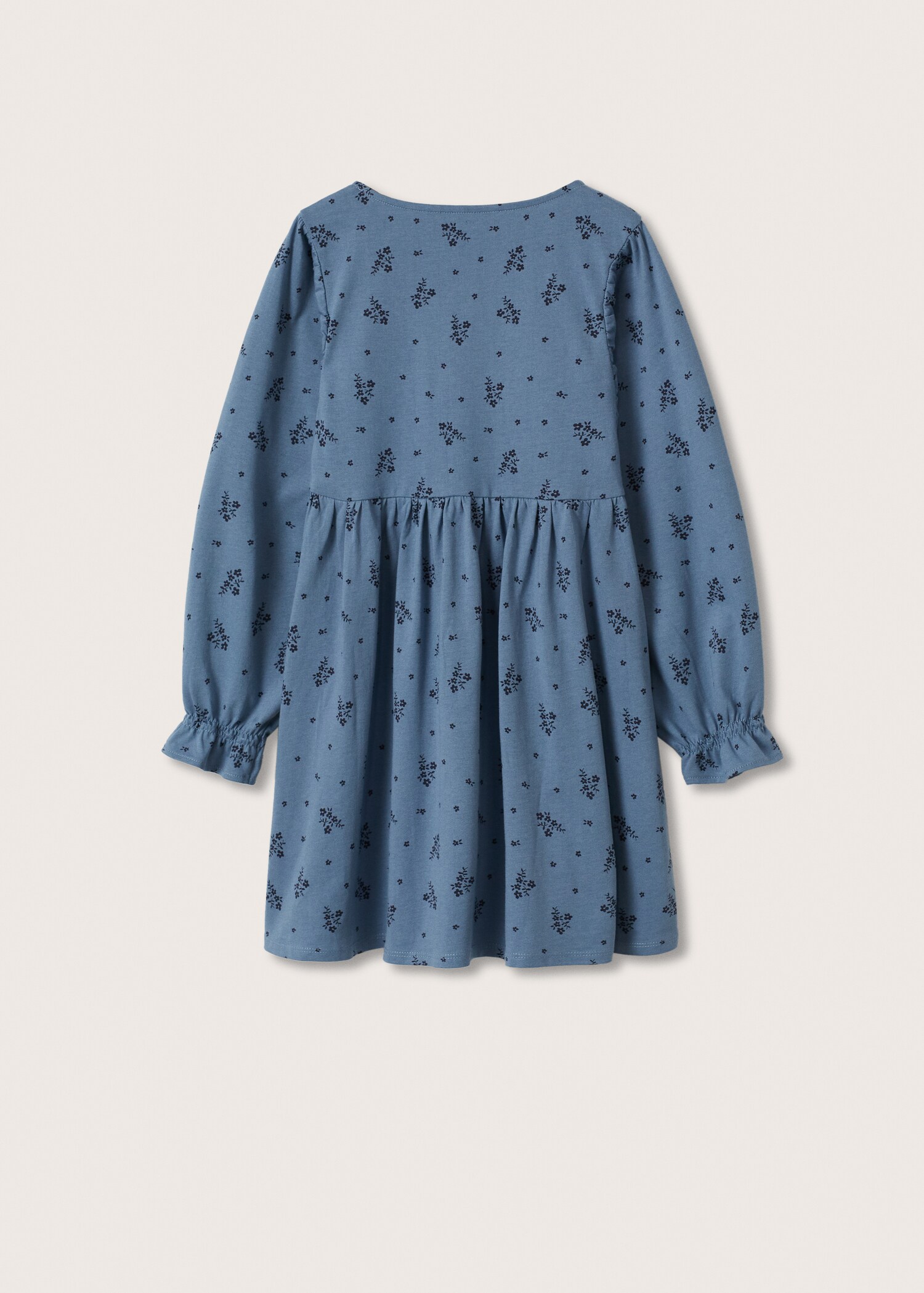 Kleid mit Blumendruck - Rückseite des Artikels