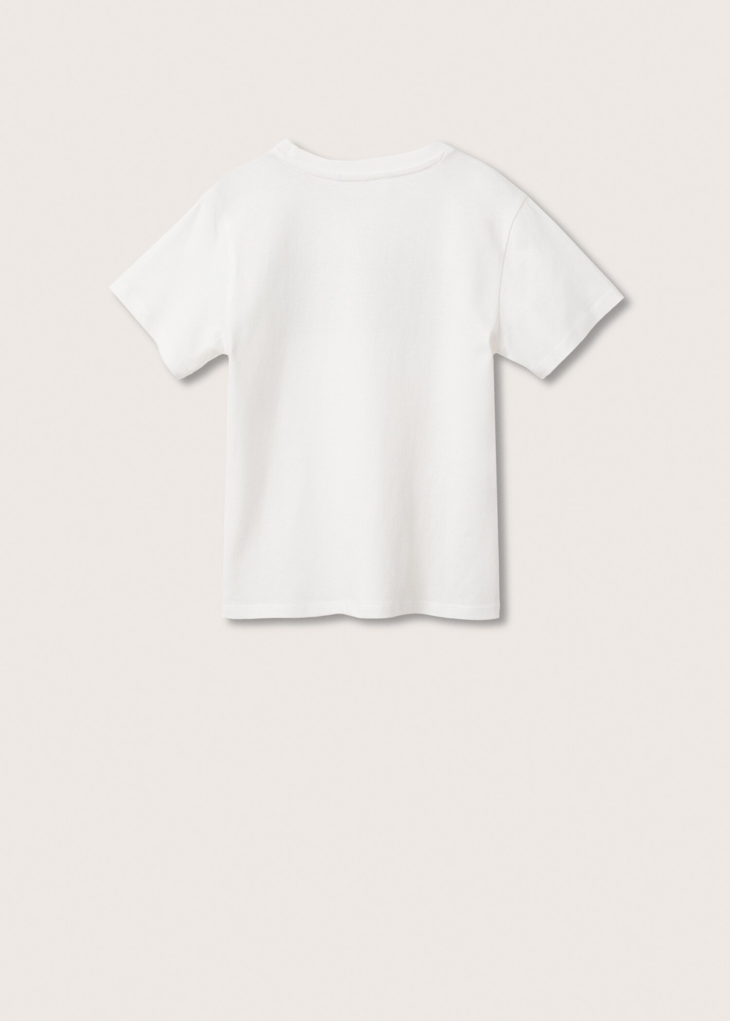 Message cotton T-shirt - Reverse of the article