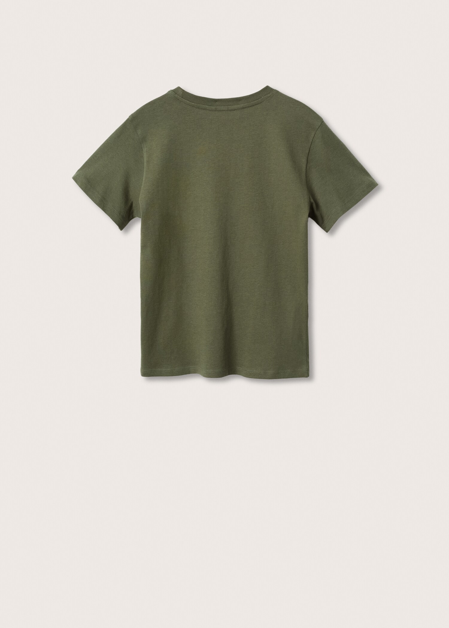 Message cotton T-shirt - Reverse of the article