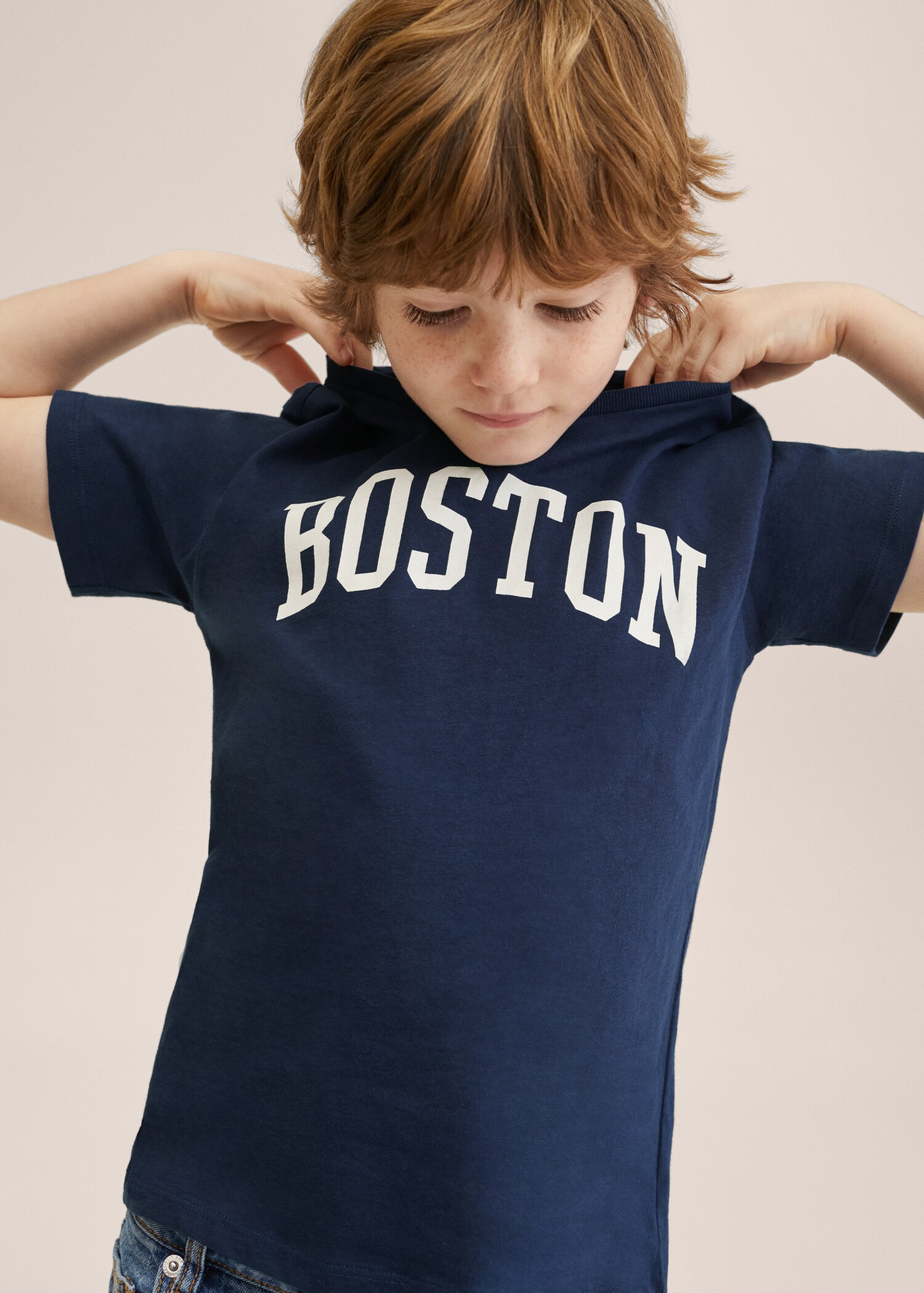 Message cotton T-shirt - Medium plane