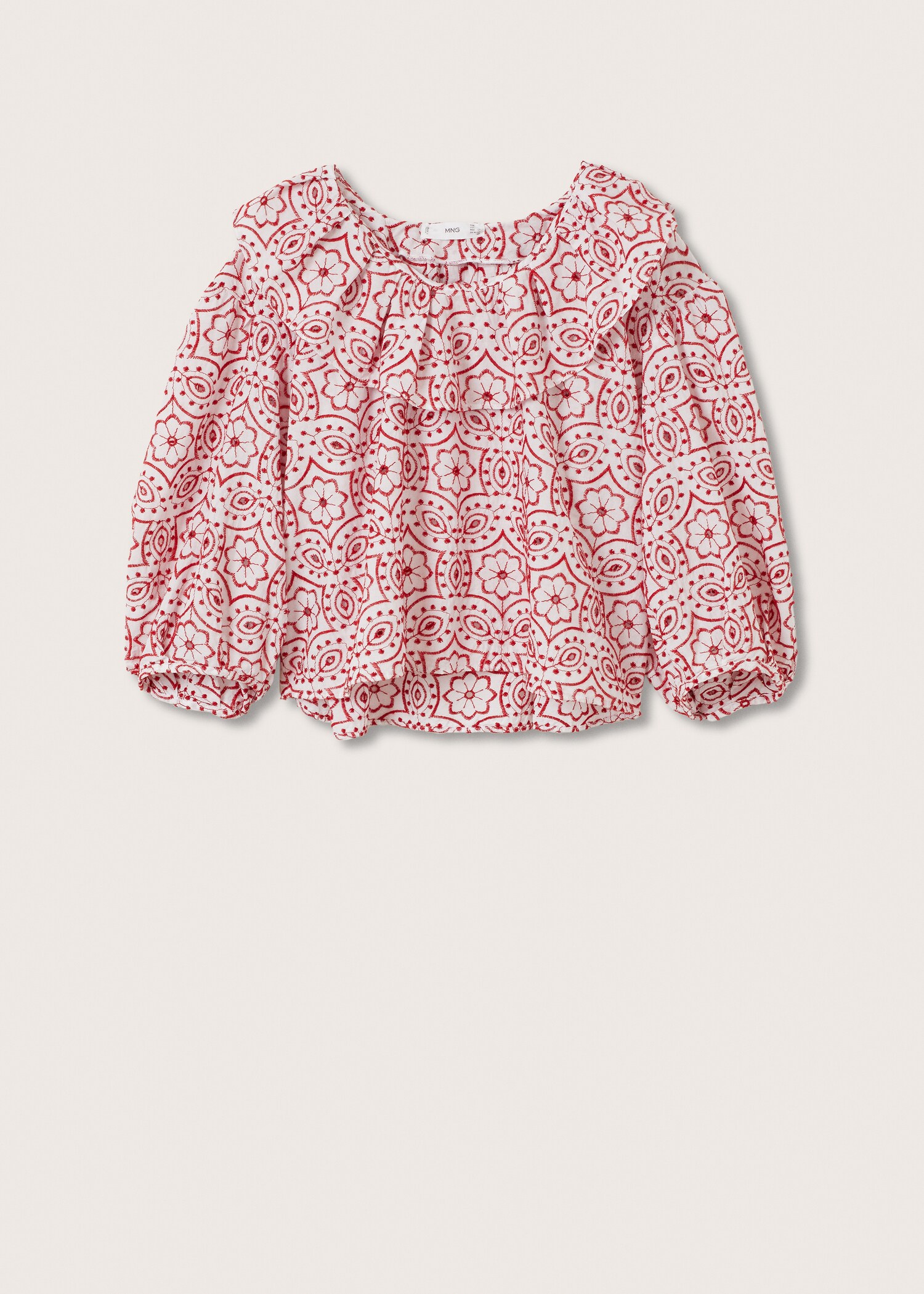 Cotton embroidered blouse - Article without model