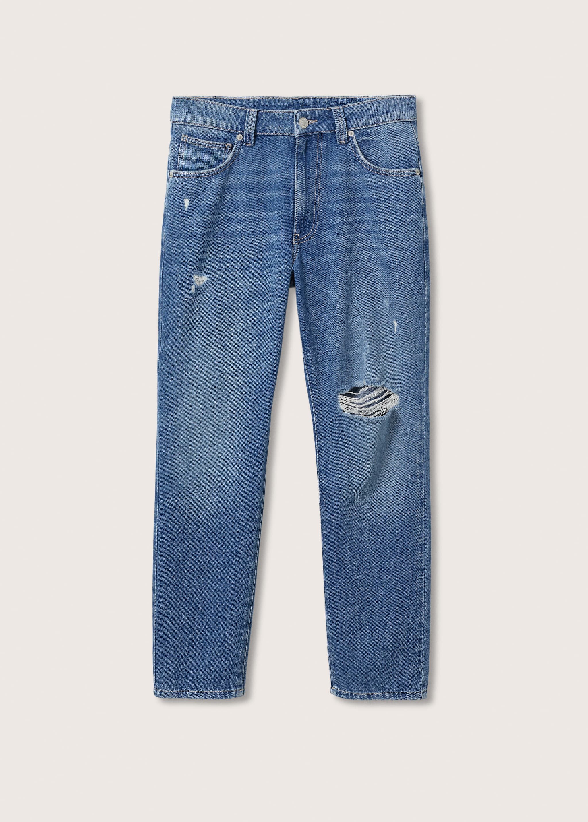 Jeans regular rotos decorativos - Artículo sin modelo