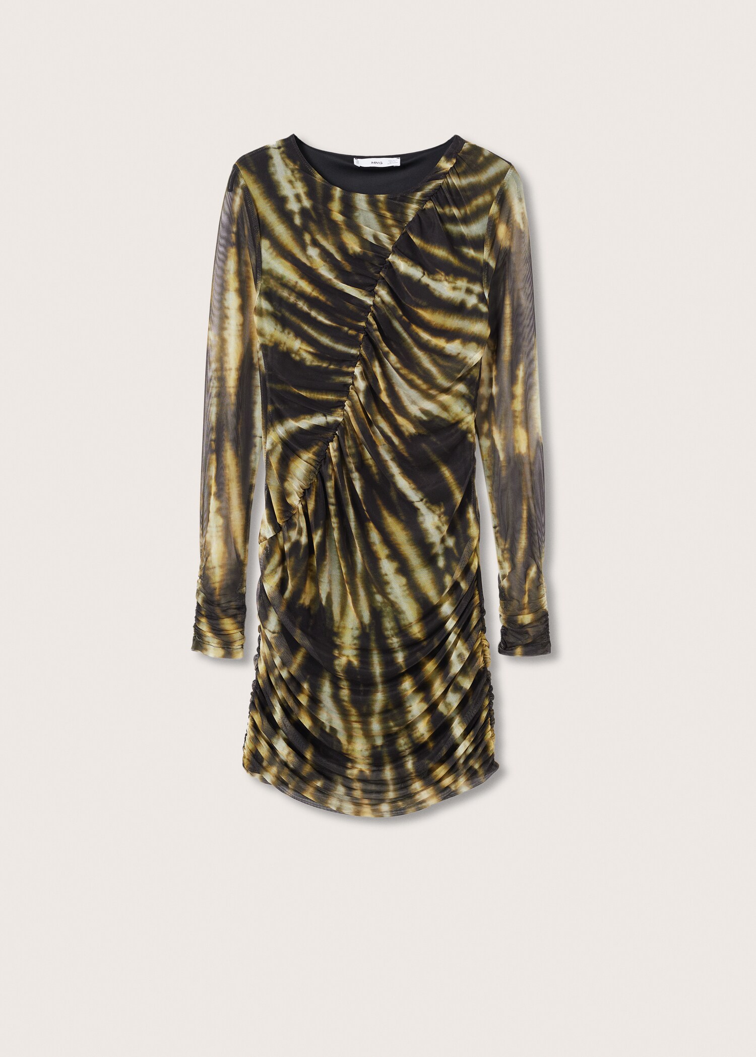 Printed ruched dress - Article without model