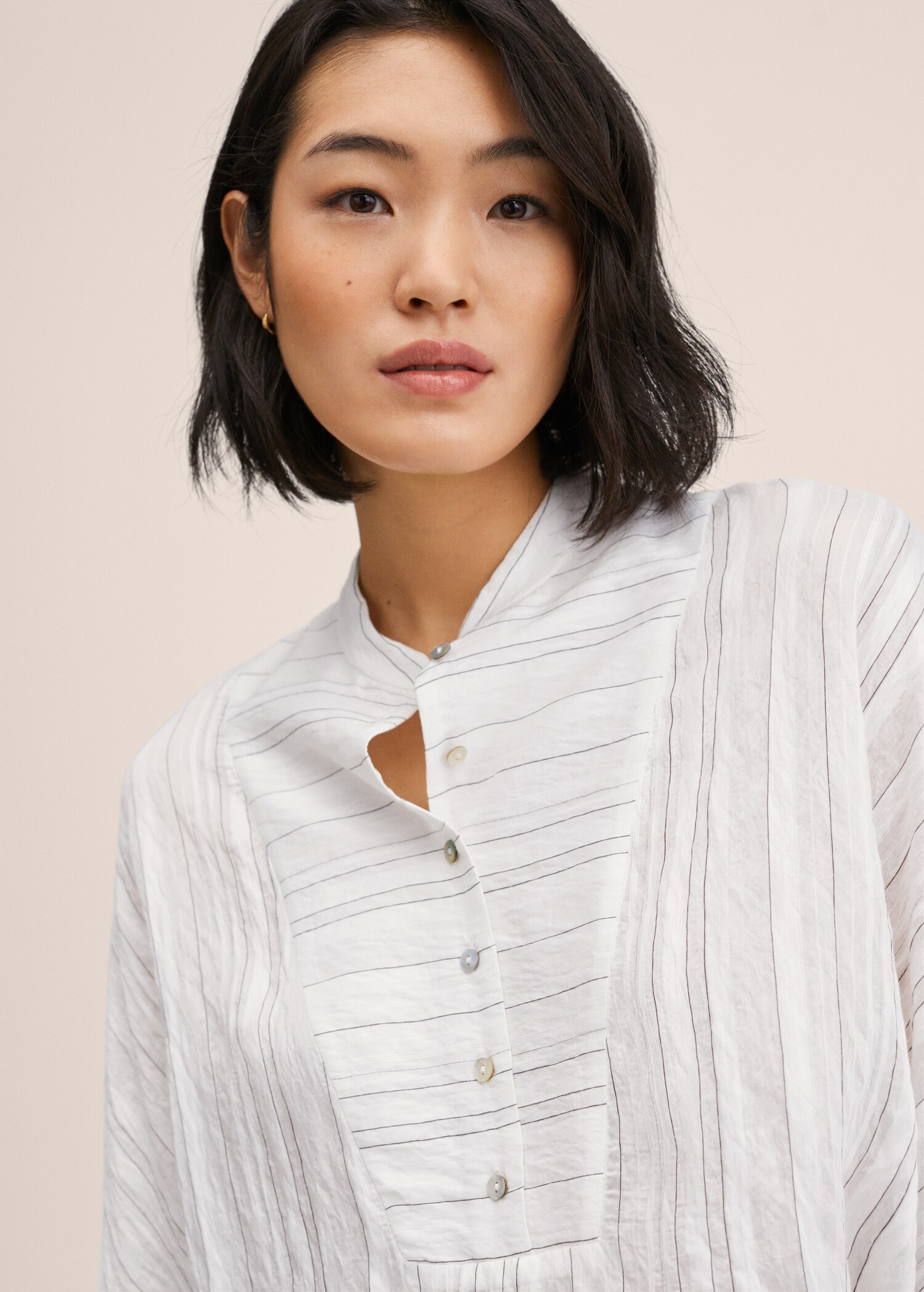 Pruhovaná halenka oversize - Detail zboží 1