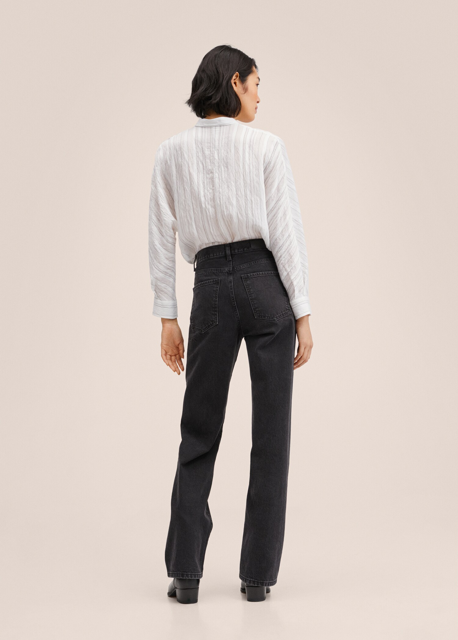 Pruhovaná halenka oversize - Zadní strana zboží