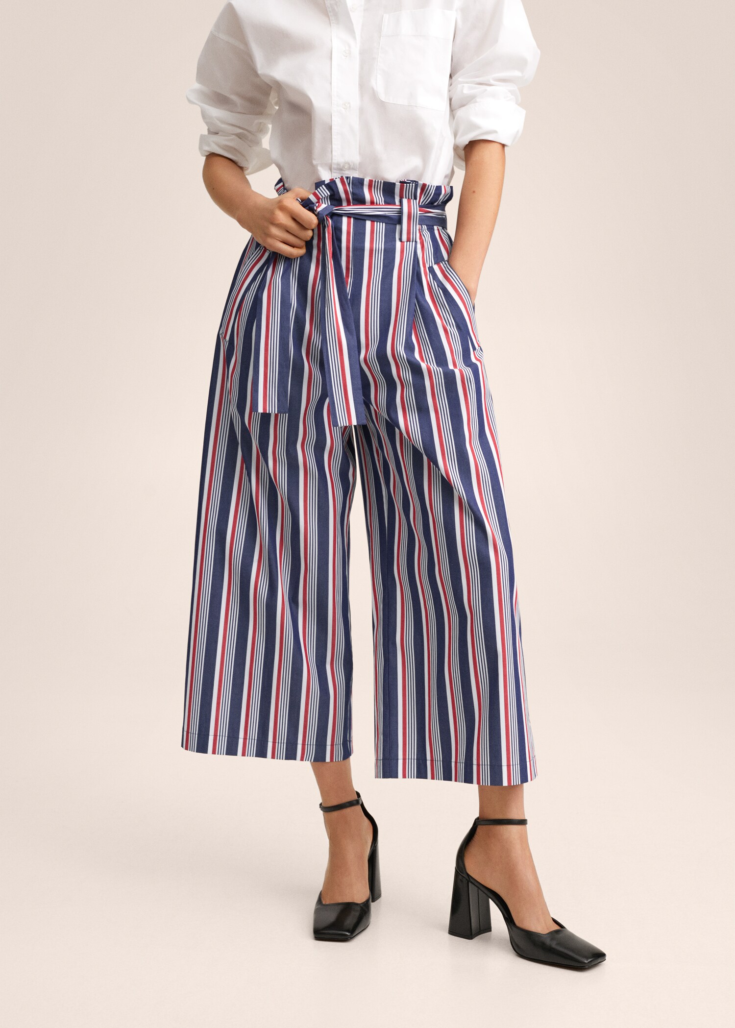 Culotte stripes trousers - Medium plane