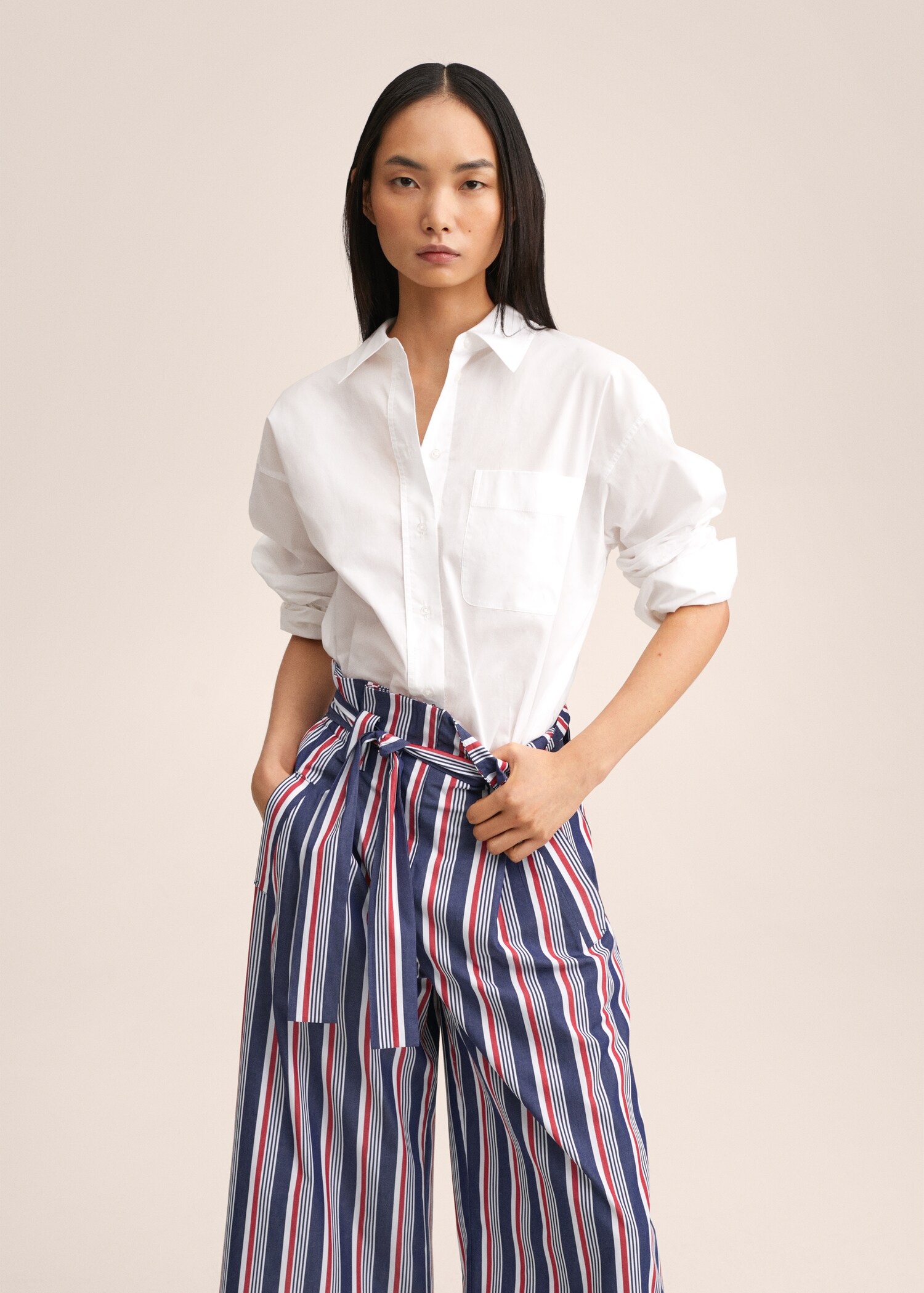 Culotte stripes trousers - Details of the article 1