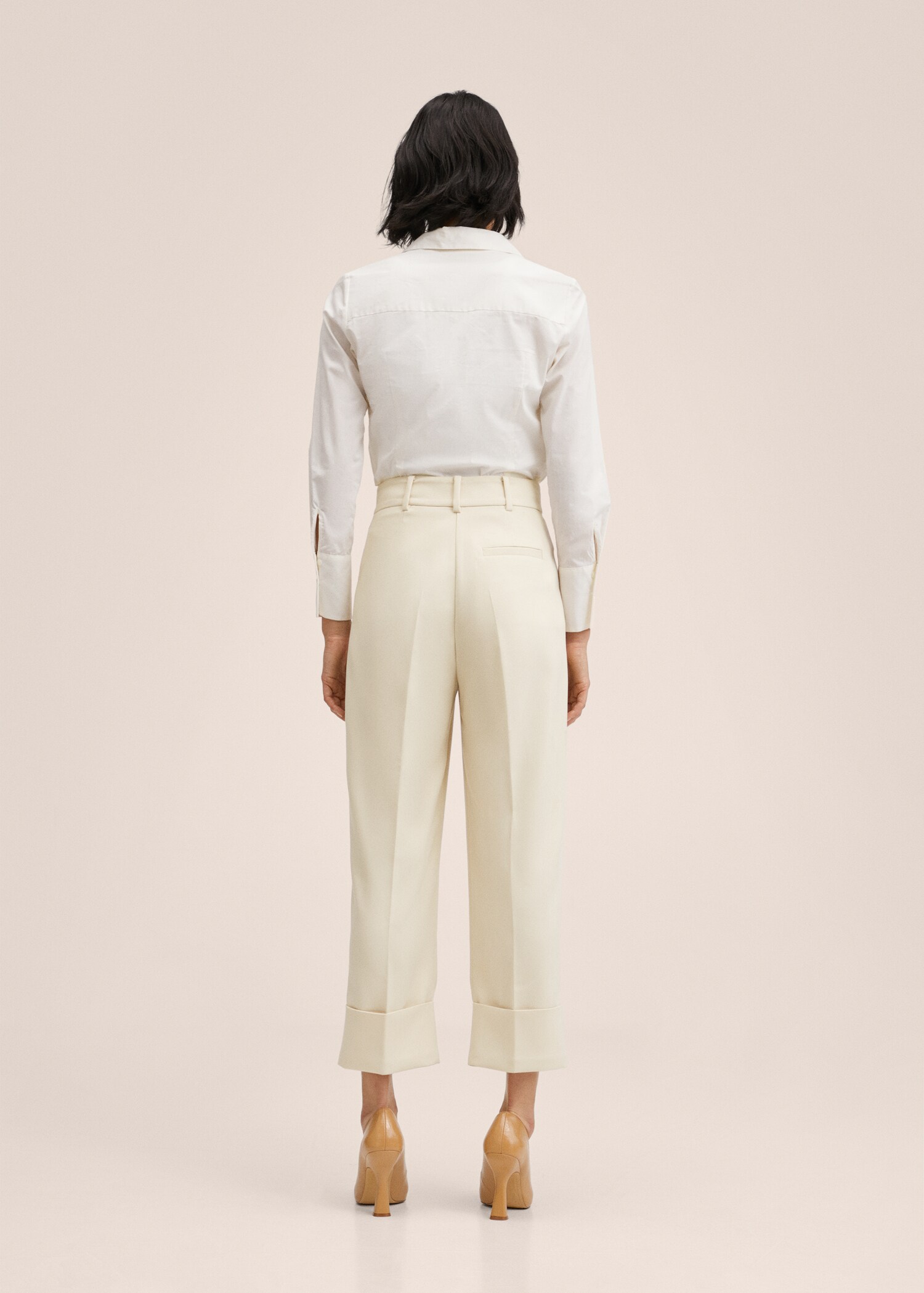 Pantalón recto pinzas - Reverso del artículo