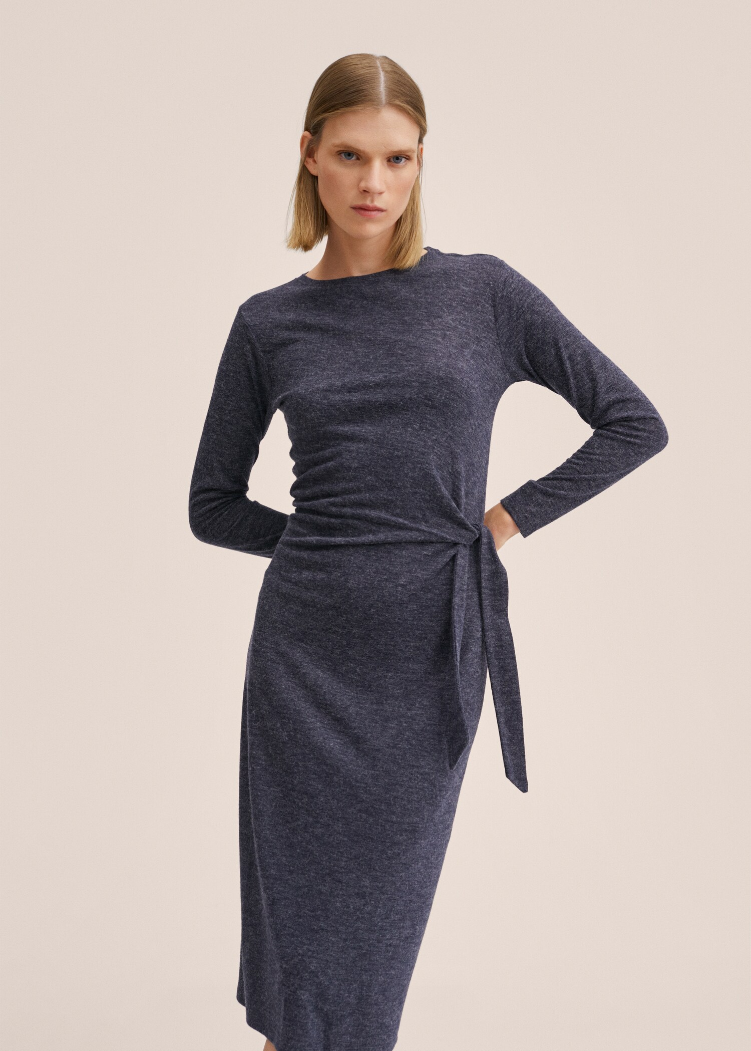 Vestido punto lazo - Plano medio