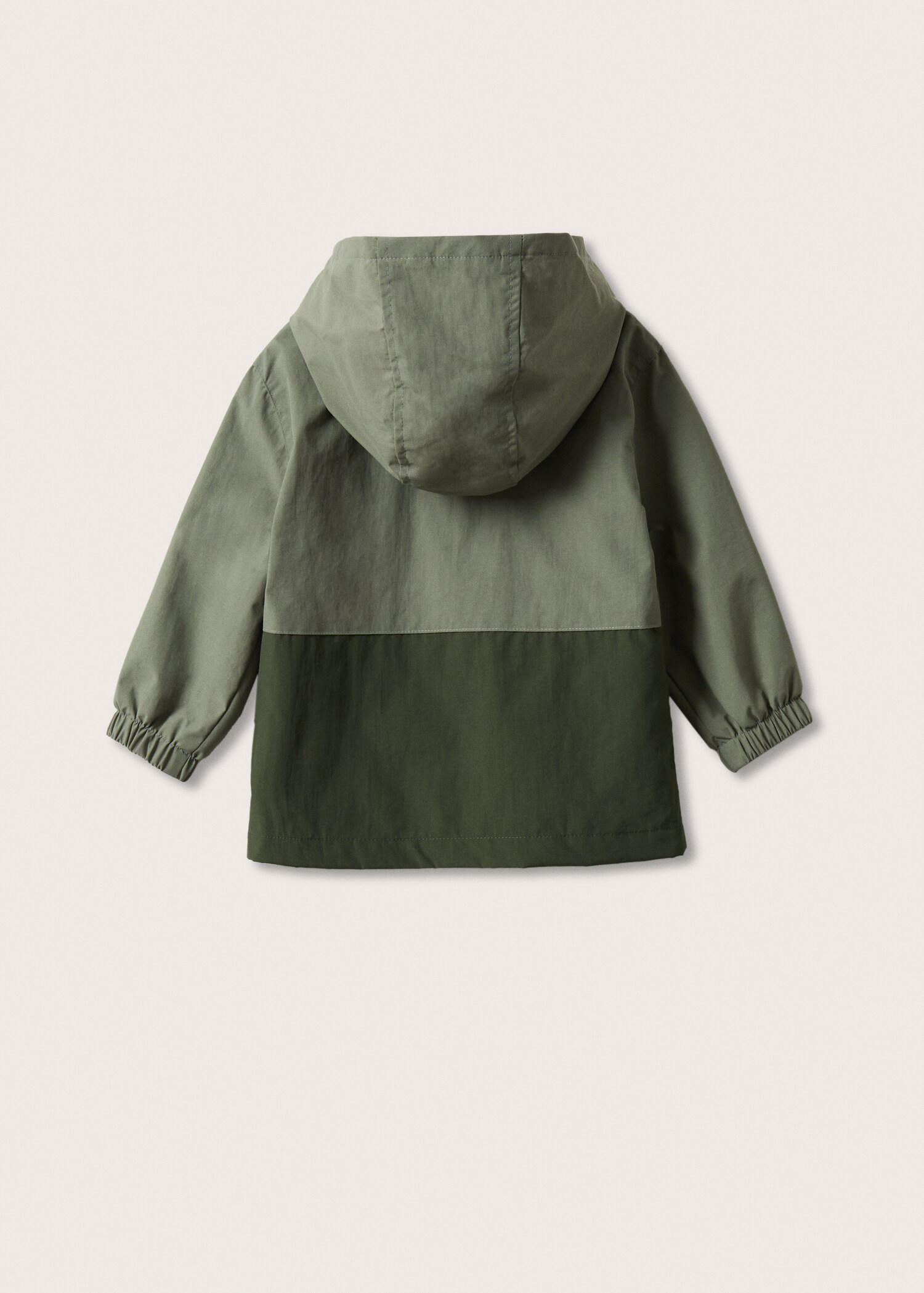 Two-tone hooded jacket - Reverse of the article
