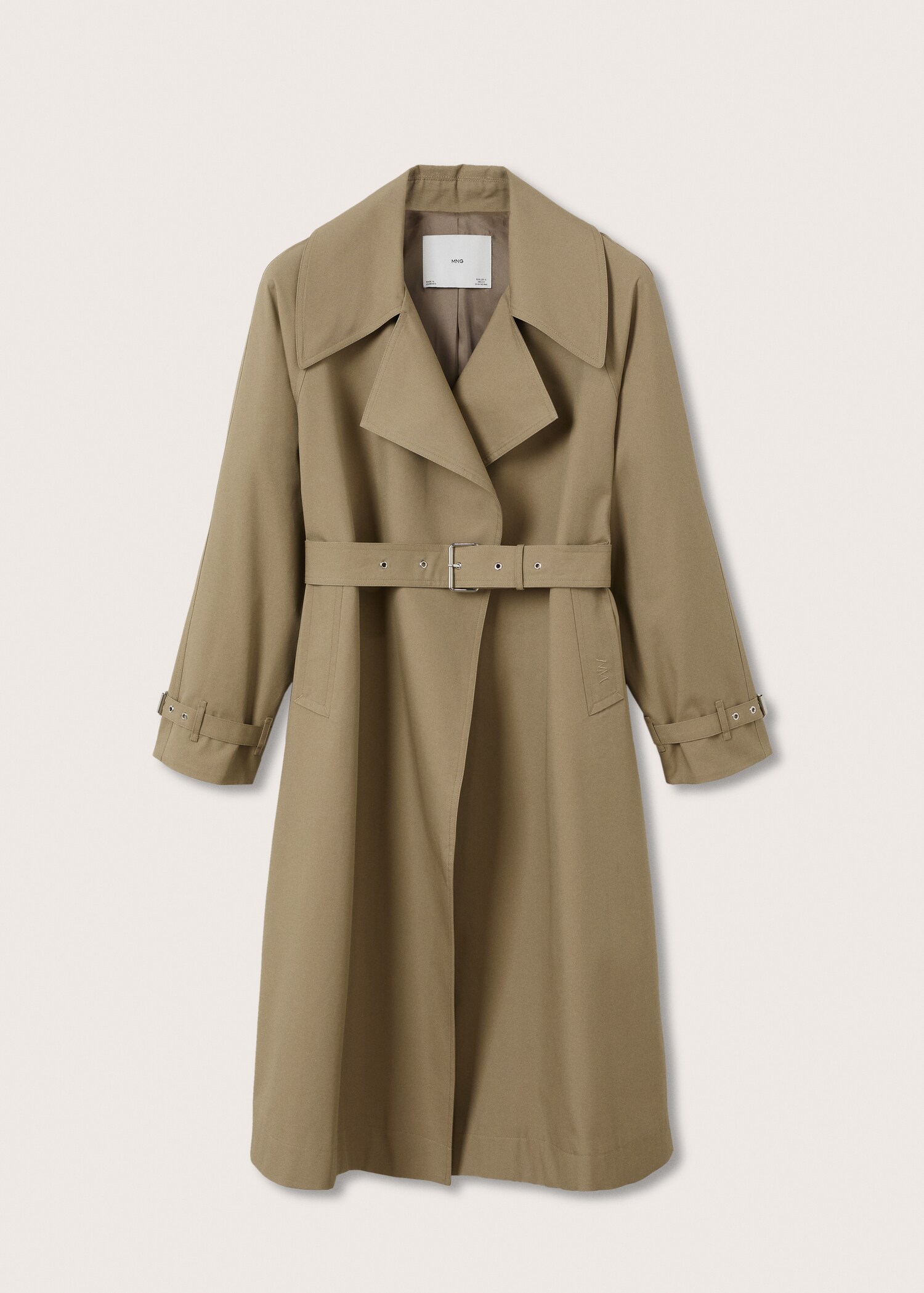 Bavlněný trenčkot oversize - Zboží bez modelu