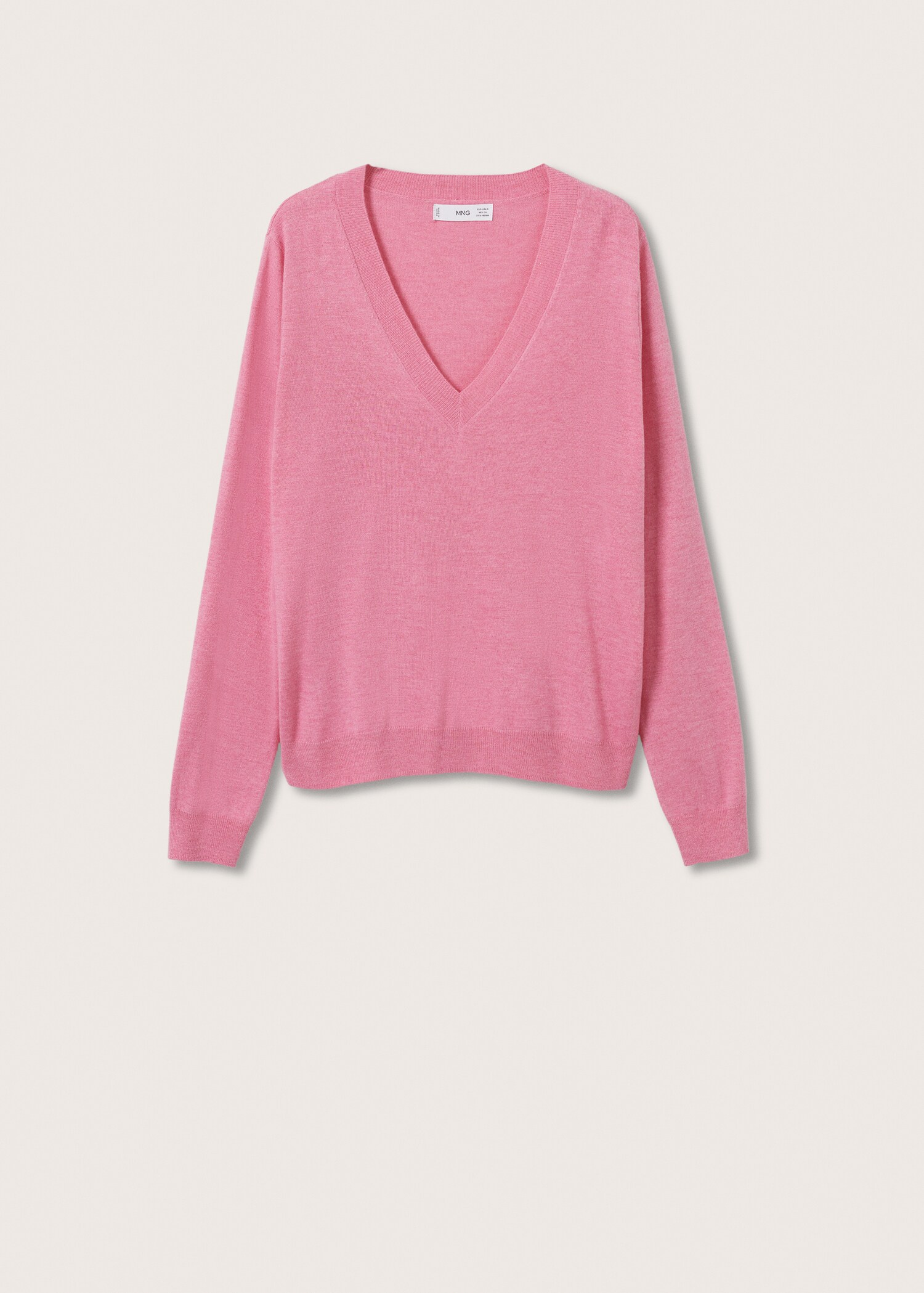 V-neck knit sweater - Article without model