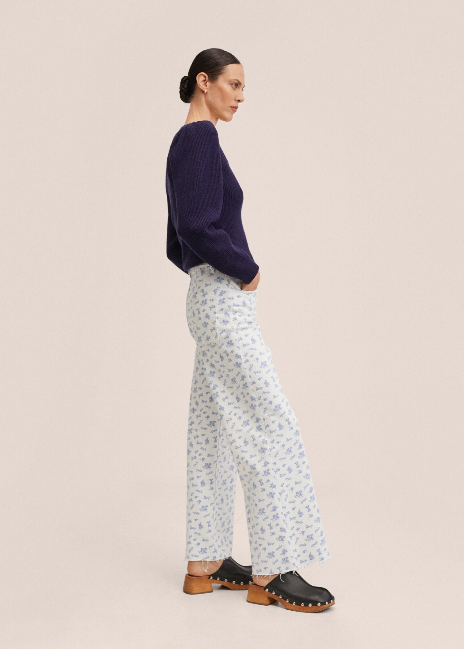 Džíny culottes s vysokým pasem - Detail zboží 2