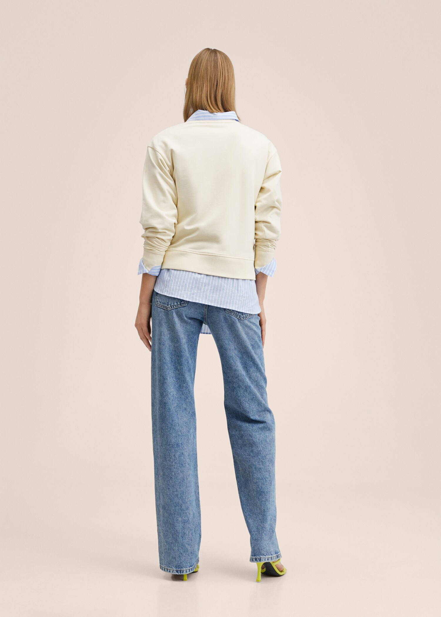 Cotton-blend printed sweatshirt - Reverse of the article