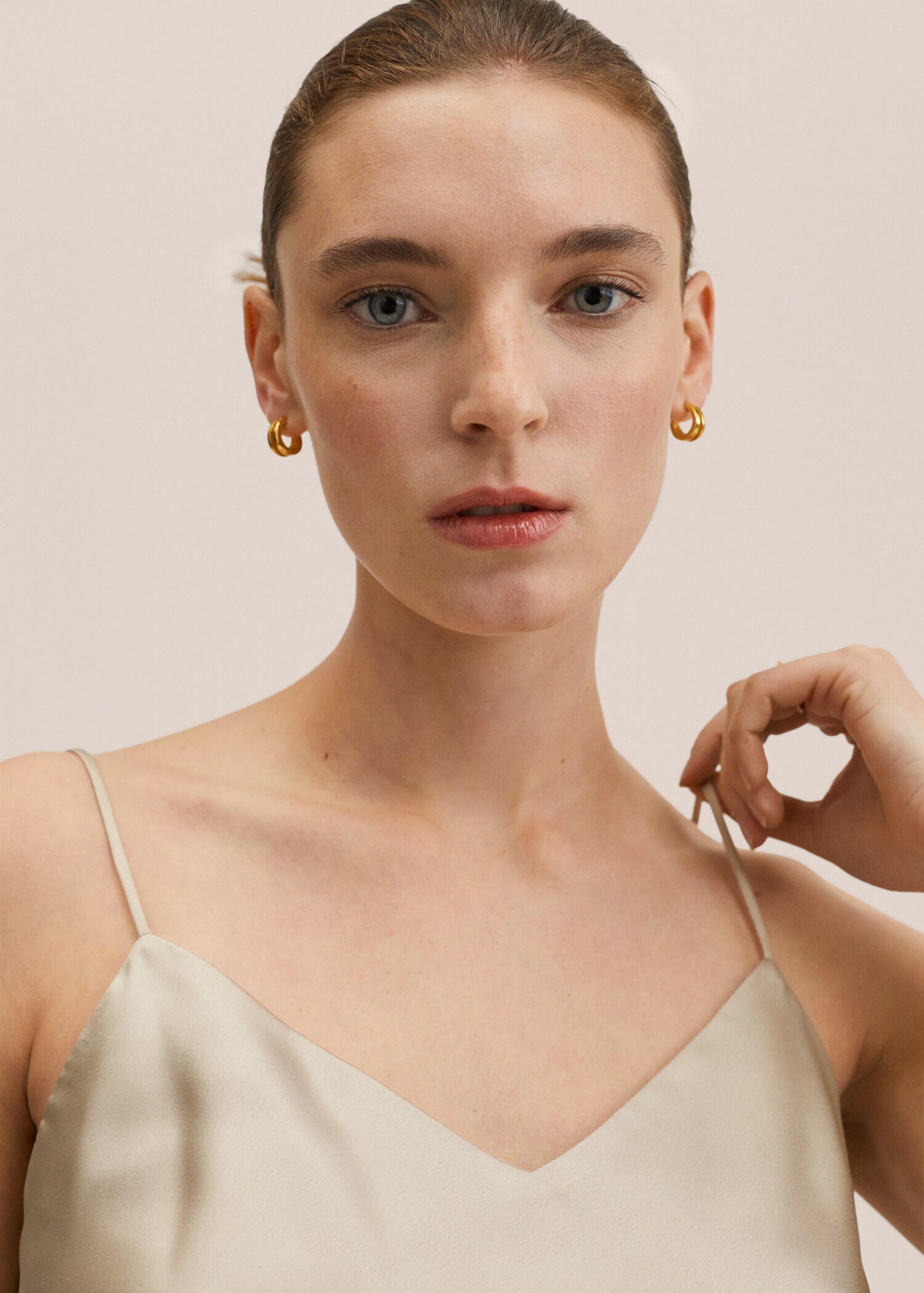 Satin lace top - Details of the article 1