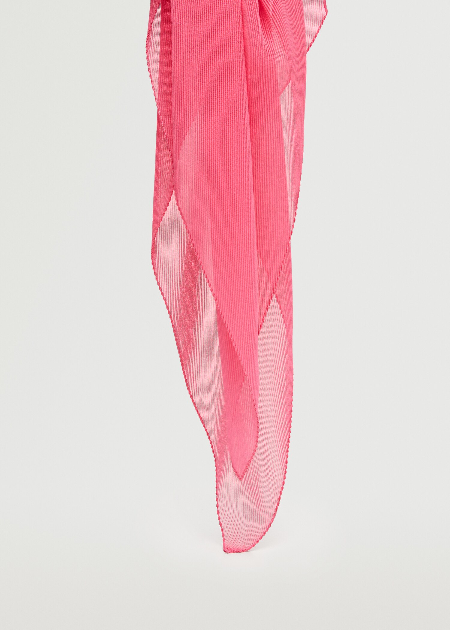 Semi-transparent textured scarf - Details of the article 3