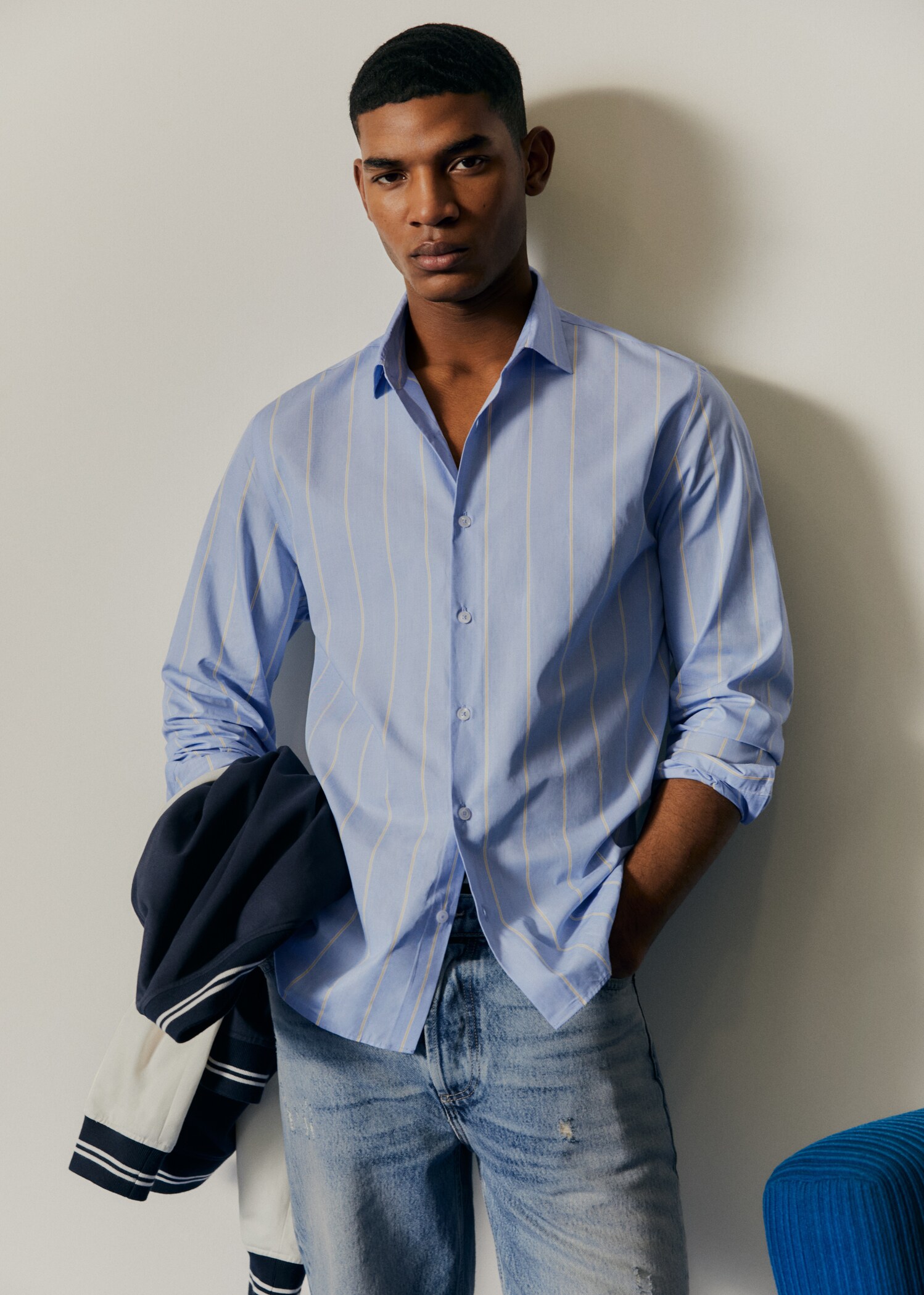 Camisa vestir cotó ratlles - Detall de l'article 5